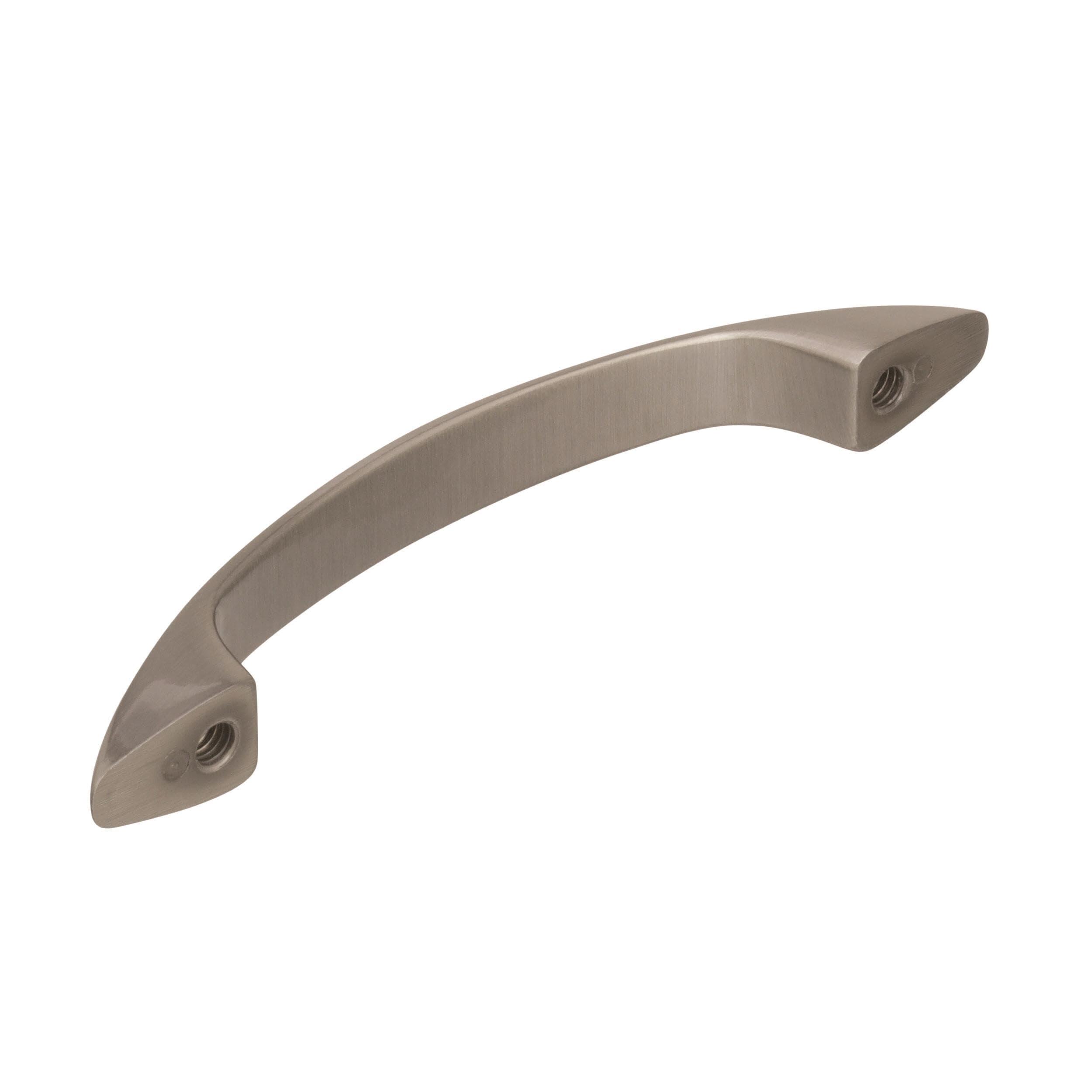 Allison Satin Nickel Arch Cabinet Pull with Mounting Hardware