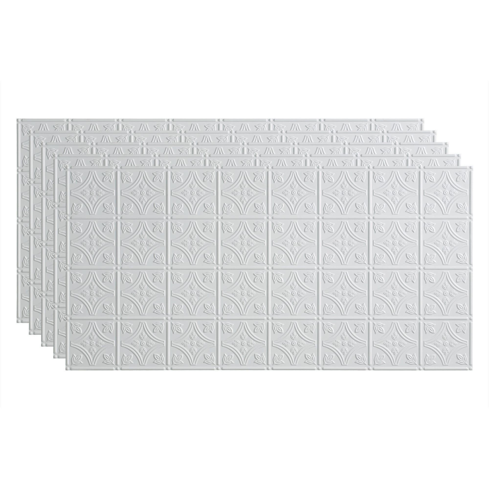 24.375'' L x 48.375'' W Embossed Vinyl Glue Up Ceiling Tile