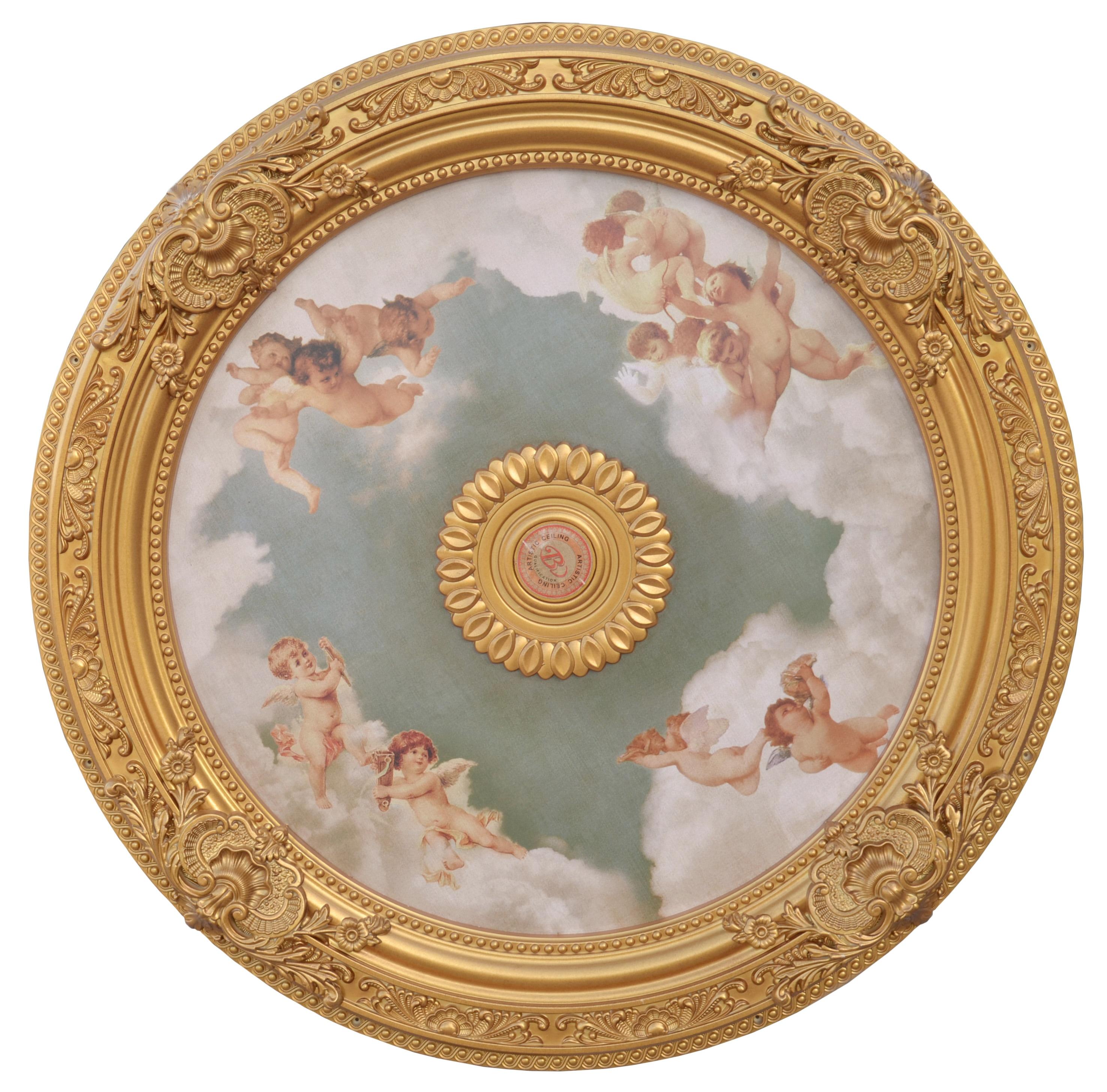 Round Chandelier Ceiling Medallion