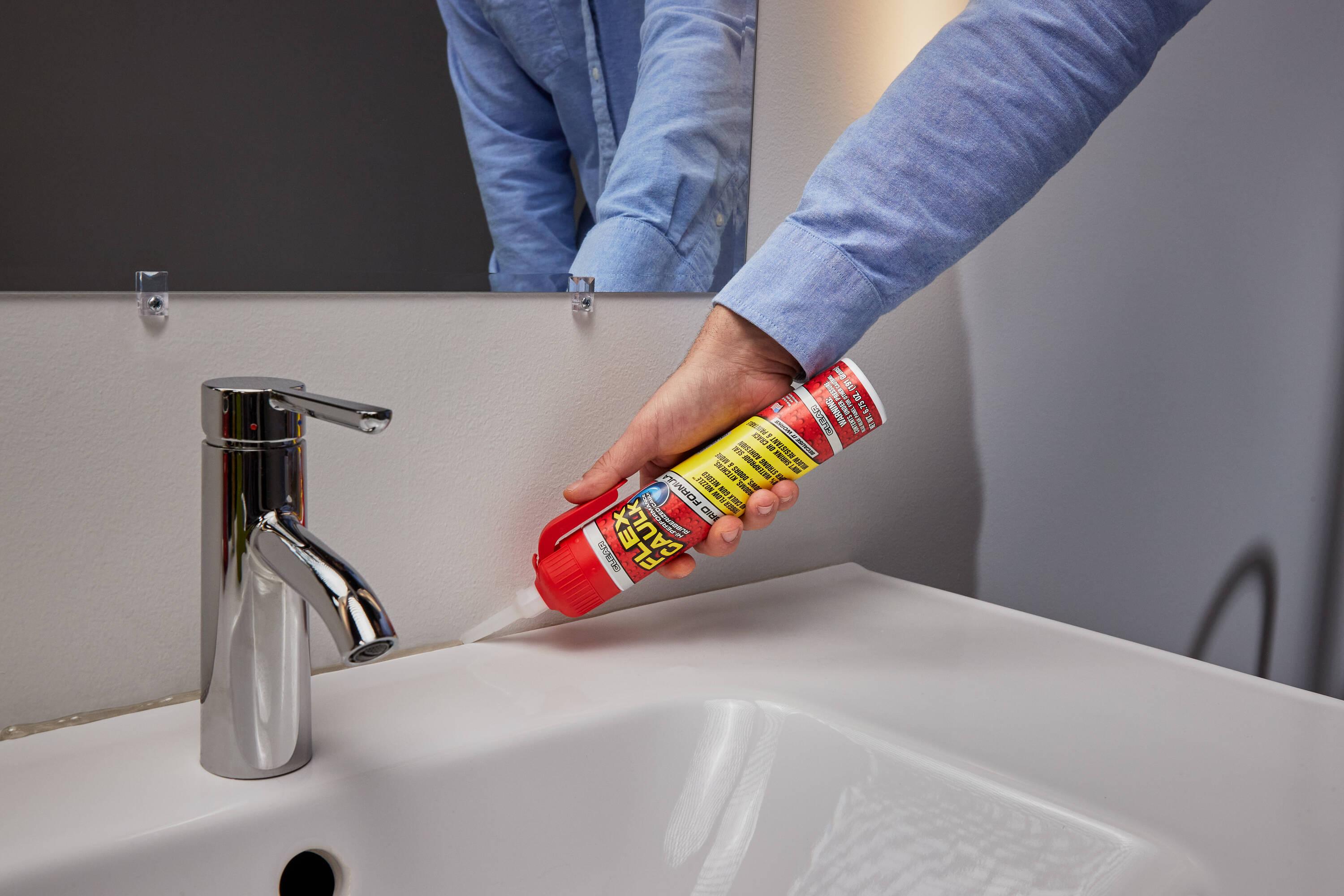 Flex Caulk All Purpose Clear 9 oz Pressurized Can, Trigger Flow Nozzle, No Caulk Gun Needed