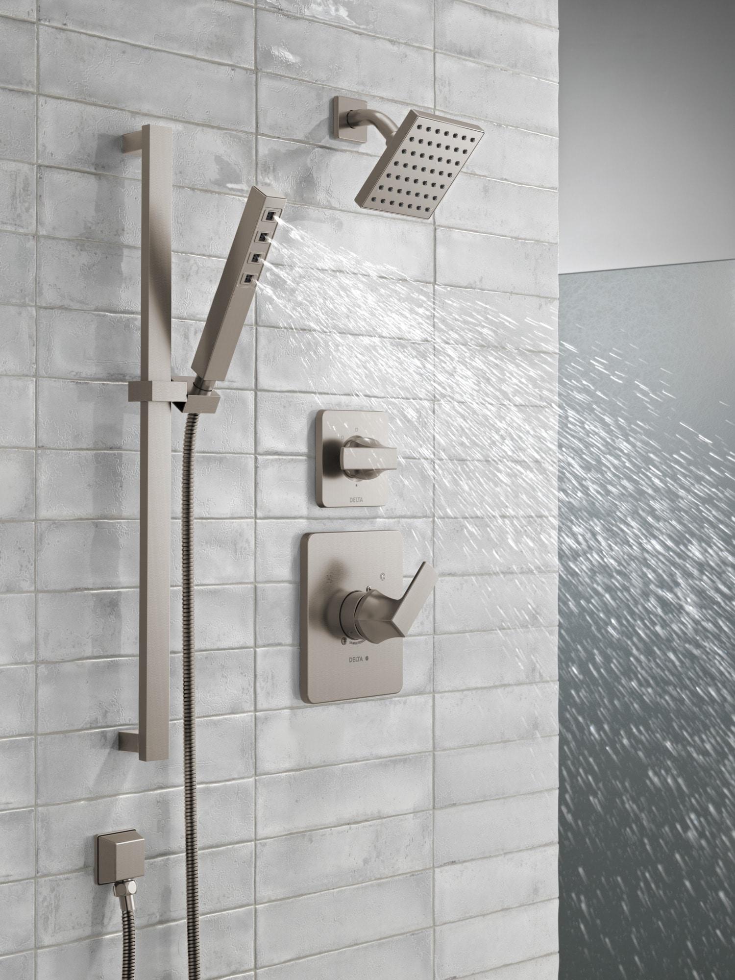 Velum Single-Function Shower Faucet Set, Valve Trim Kit, Shower Head and Handle Set