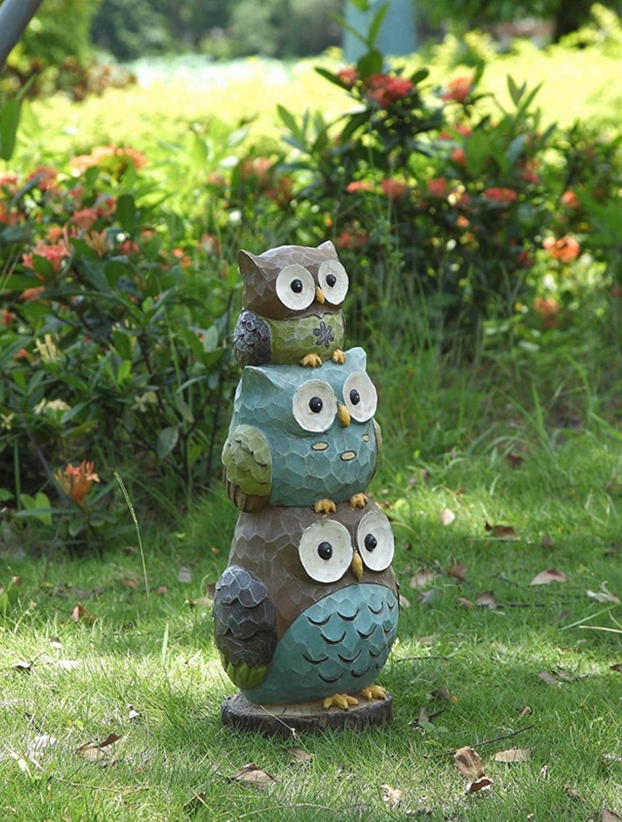 Stacking Owls Statue