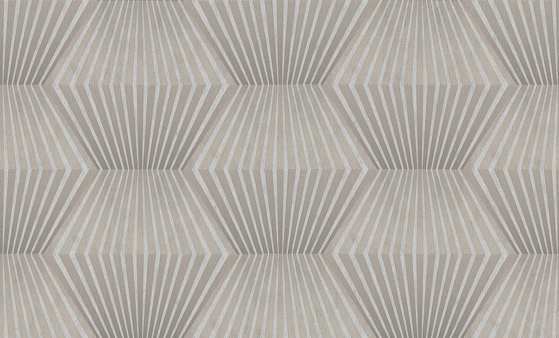 Advantage Lehnmann Taupe Geo Wallpaper