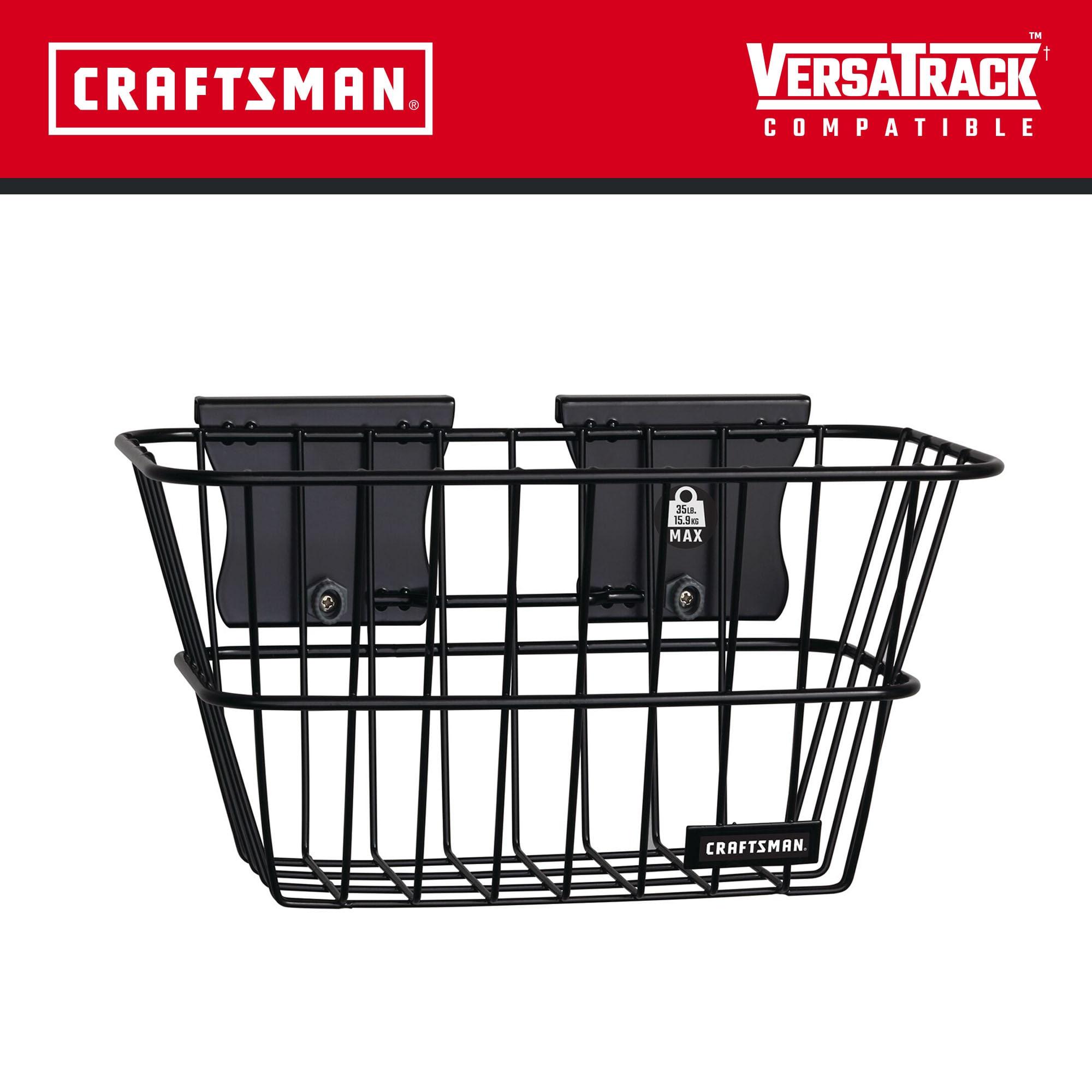 Craftsman Versatrack 17 in. L X 11 in. W X 12 in. H Black Wire Basket