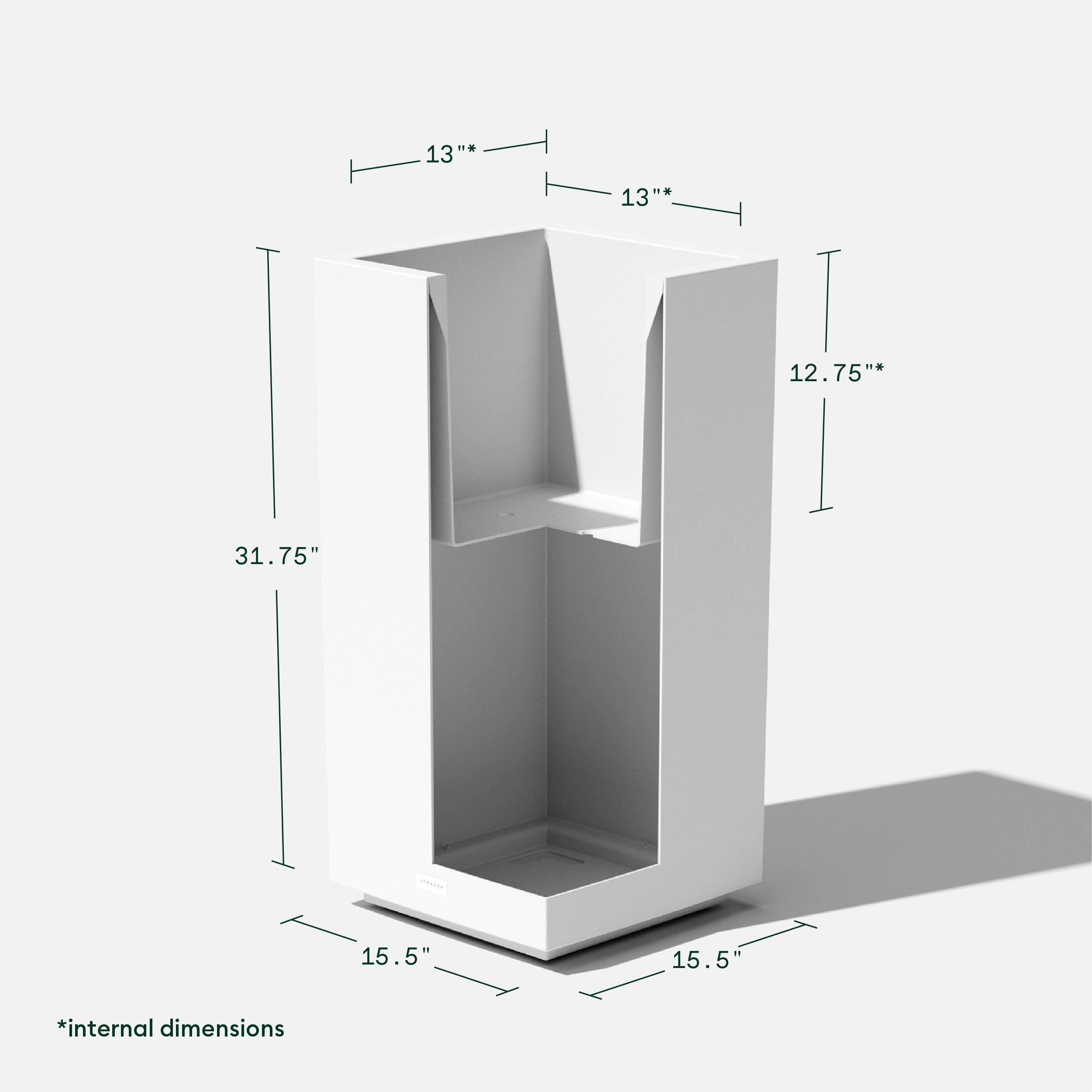 Veradek Block Series Pedestal Planter
