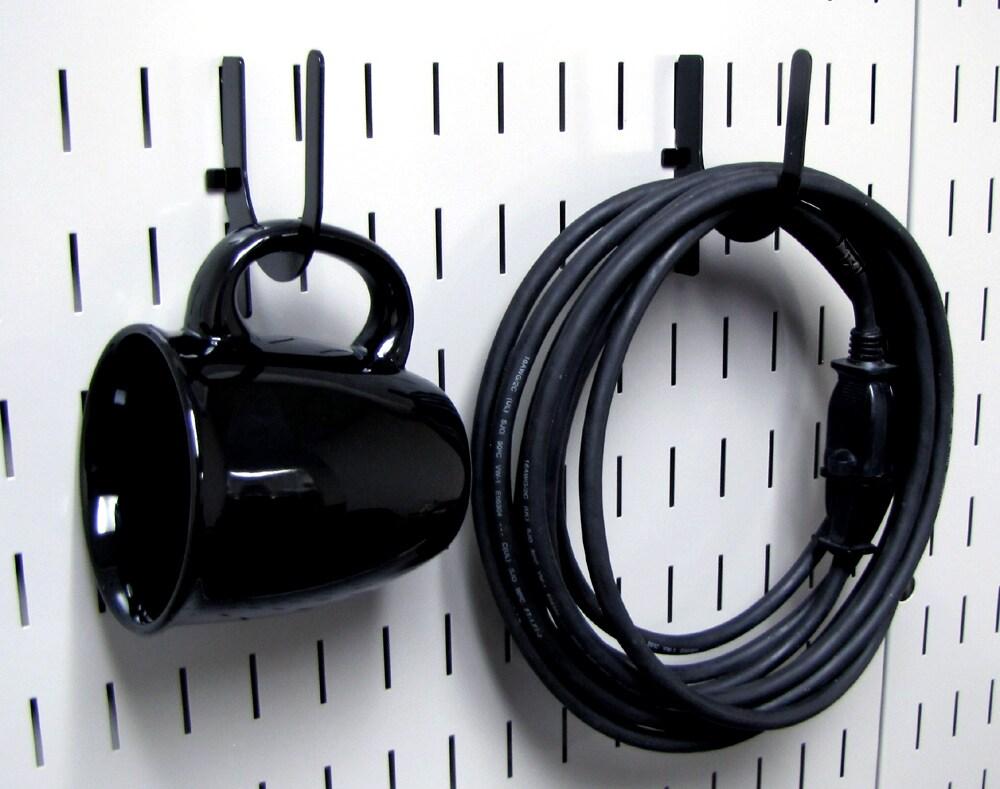 Wall Control 26 -Piece Steel Pegboard hook in Black ( 2.0-Inches W x 2.0-Inches H )
