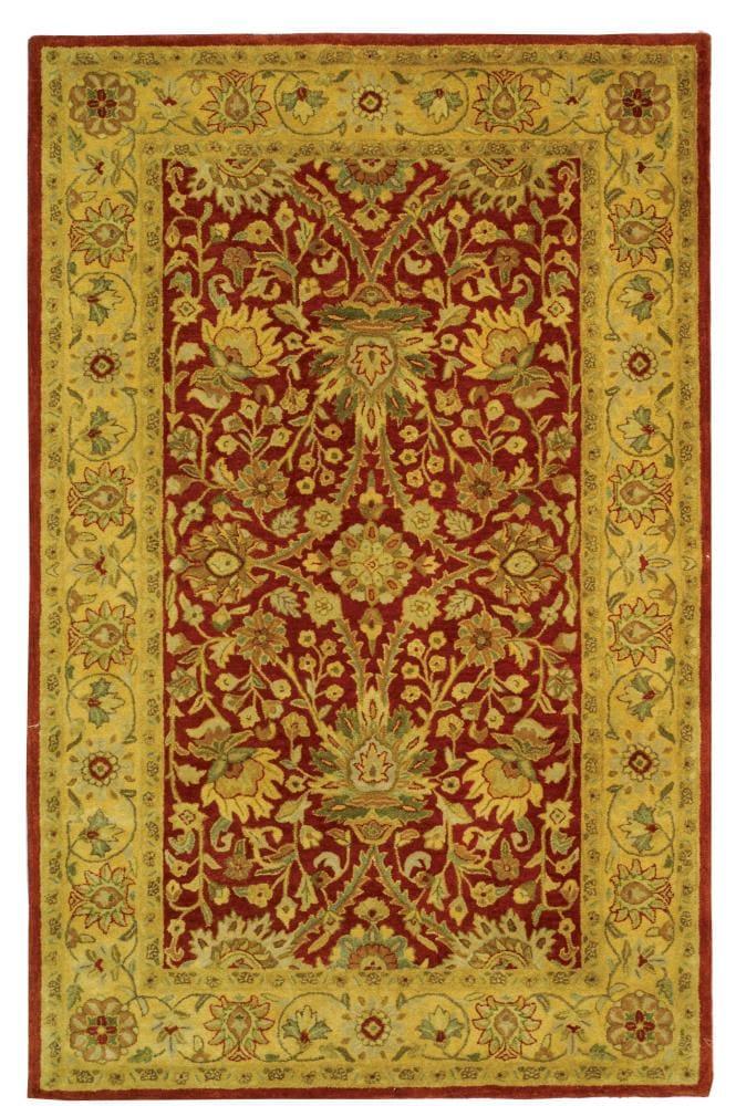 Antiquity AT249 Hand Tufted Area Rug - Rust/Gold - 6'x9' - Safavieh.