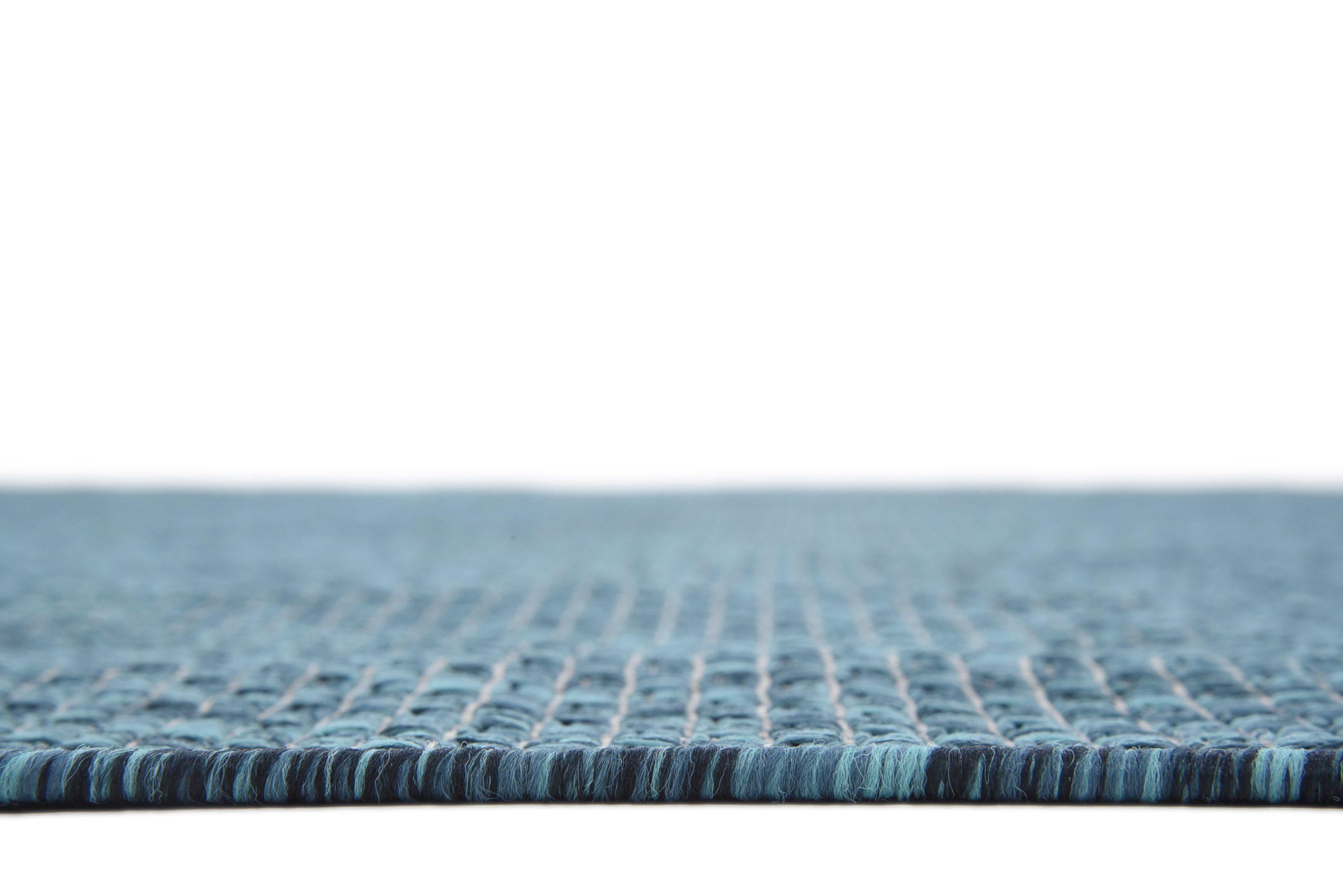 Unique Loom 8' 0 x 11' 4 Rectangle Indoor/Outdoor Solid Teal Area Rug