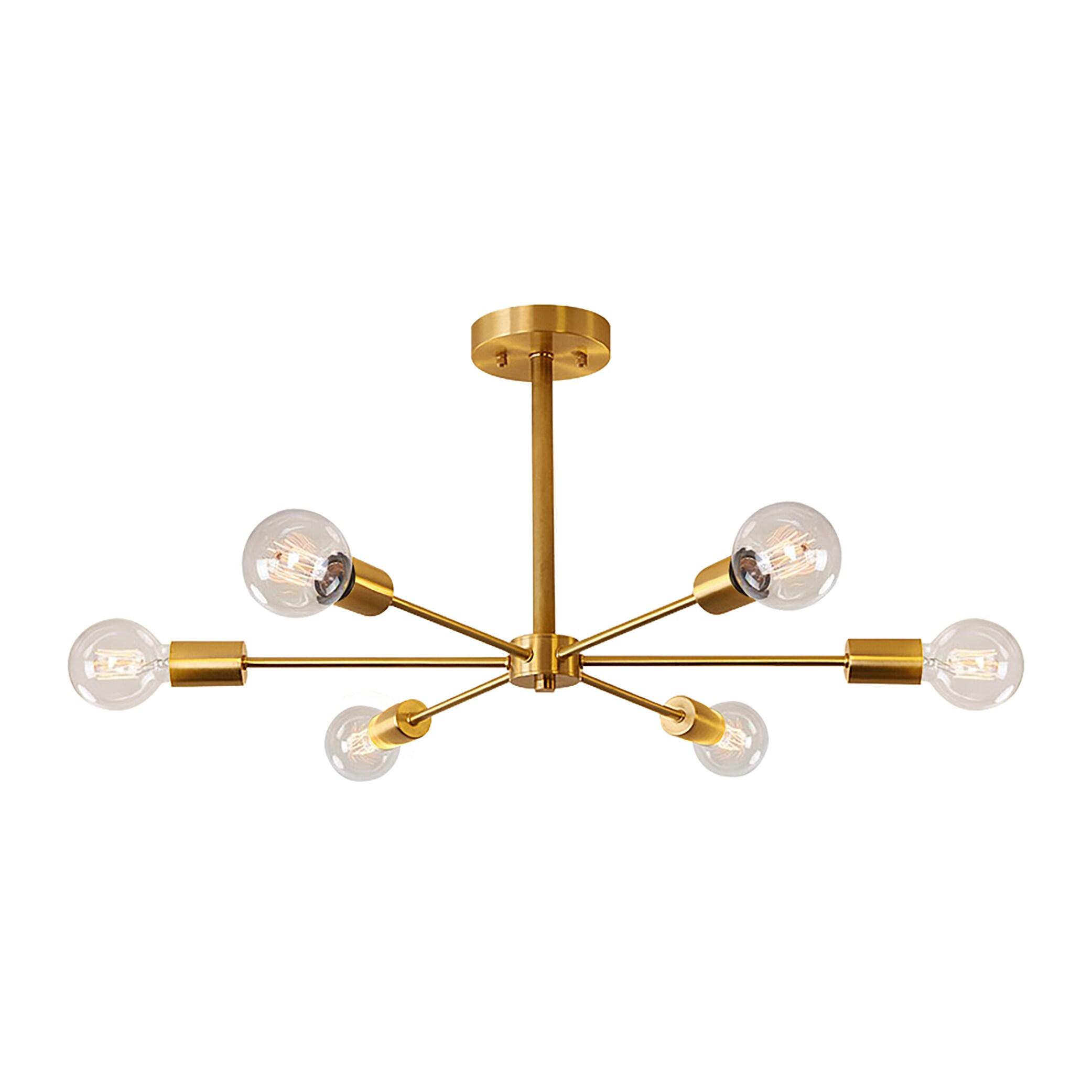 Sevin 6 - Light 25.2'' Sputnik Cylinder Flush Mount