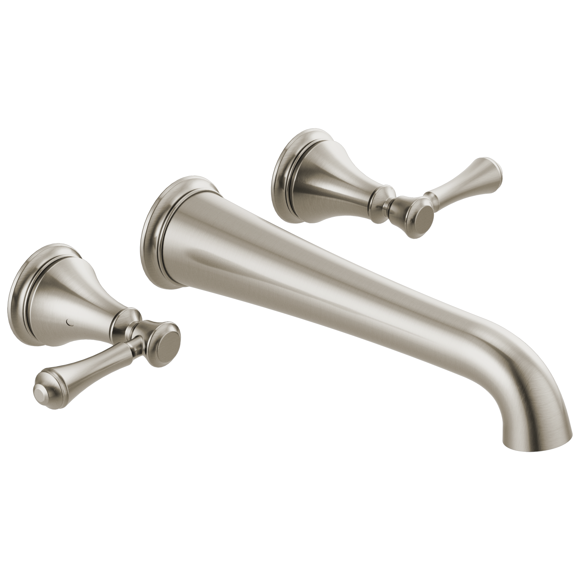 Cassidy Double Handle Wall Mounted Tub Spout Trim