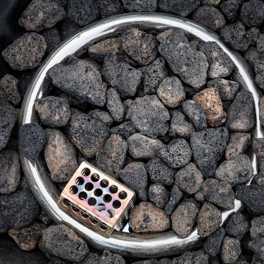 Hanover Naples 40,000 BTU Column Fire Pit with Glass Burner Enclosure