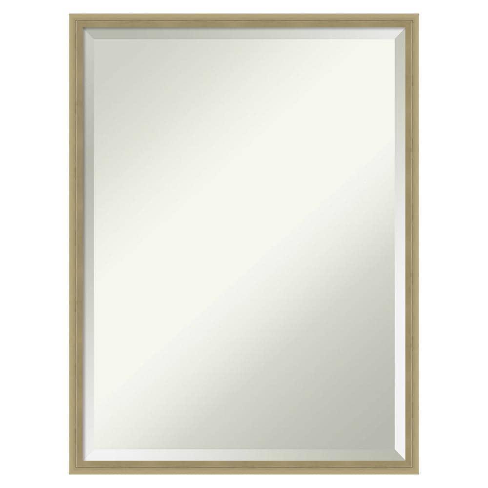 Elegant Bronze & Gold Wood Bathroom Vanity Mirror 19x25