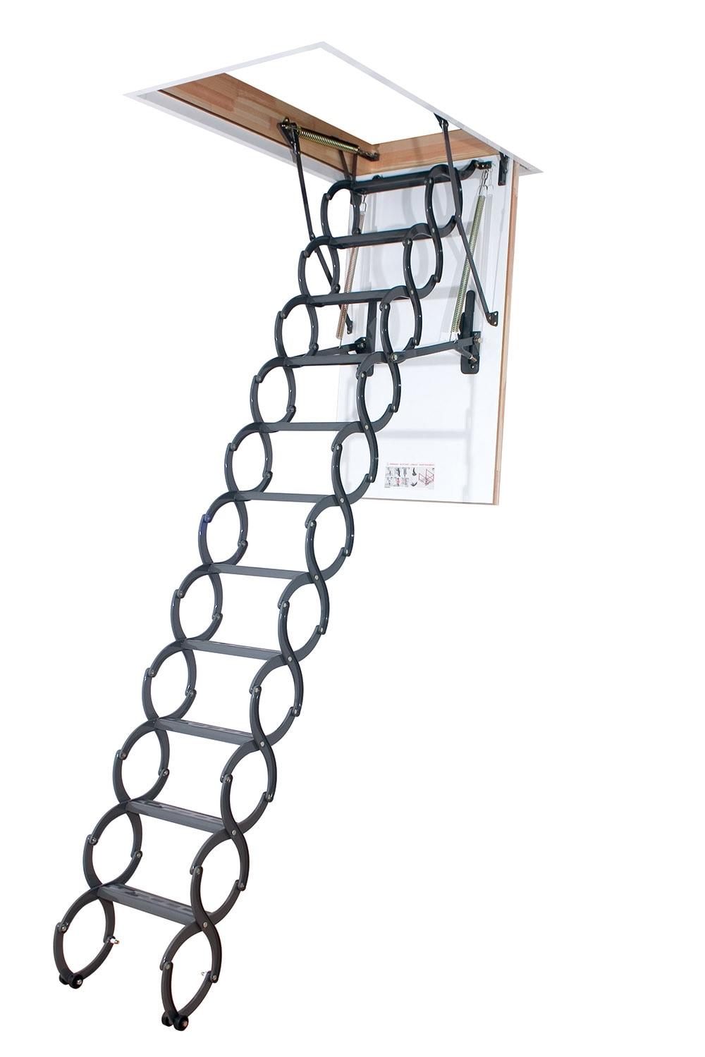 FAKRO LST 66875 Insulated Steel Scissor Attic Ladder for 22-Inch x 31-Inch Rough Openings
