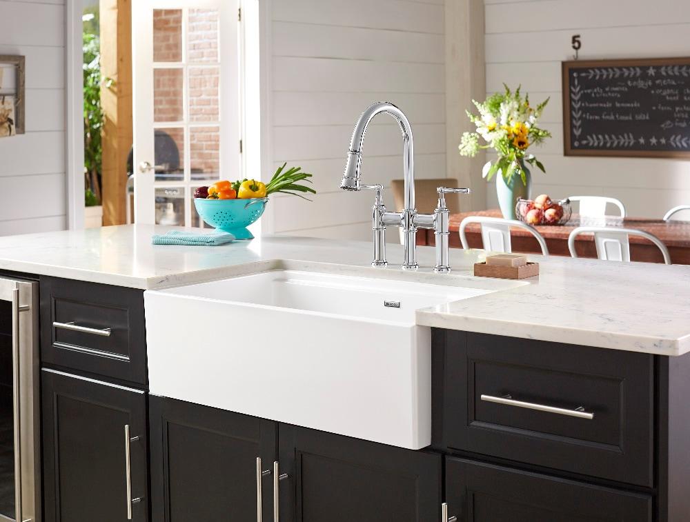 Elkay LKEC2037CR Explore Pull Down Bridge Faucet
