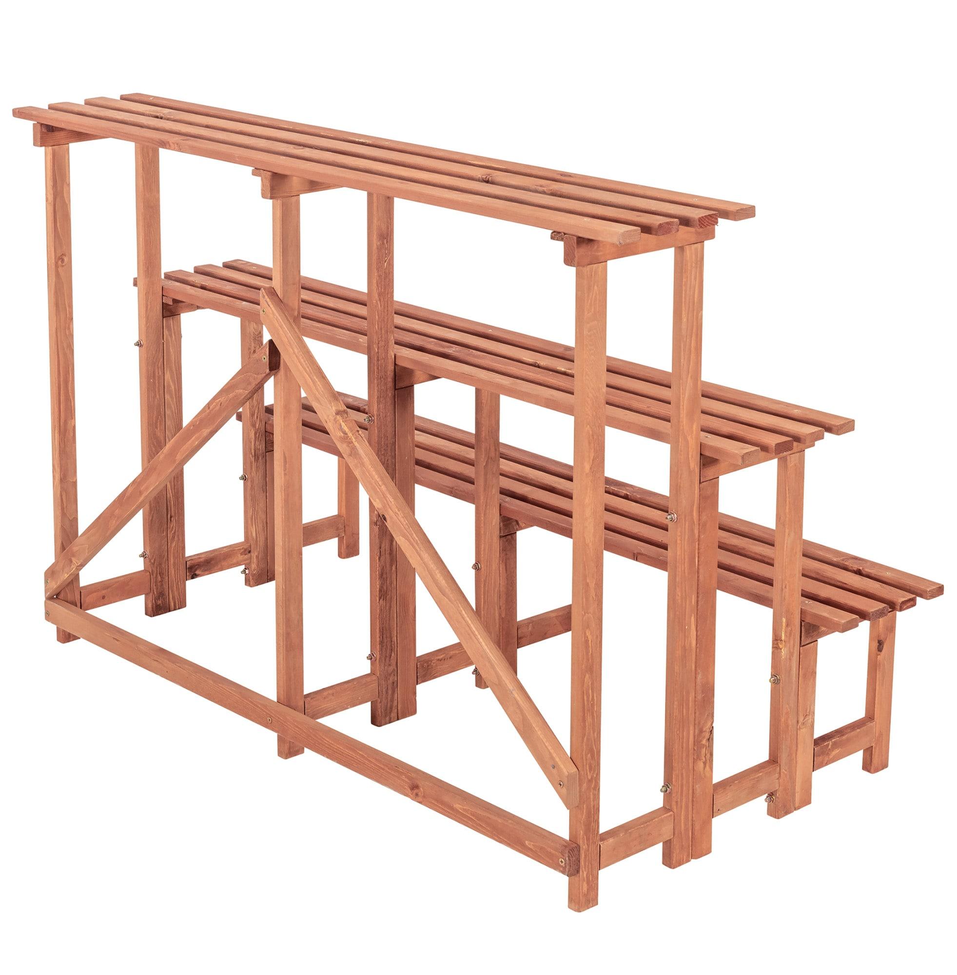 Wood Weather Resistant Plant Stand