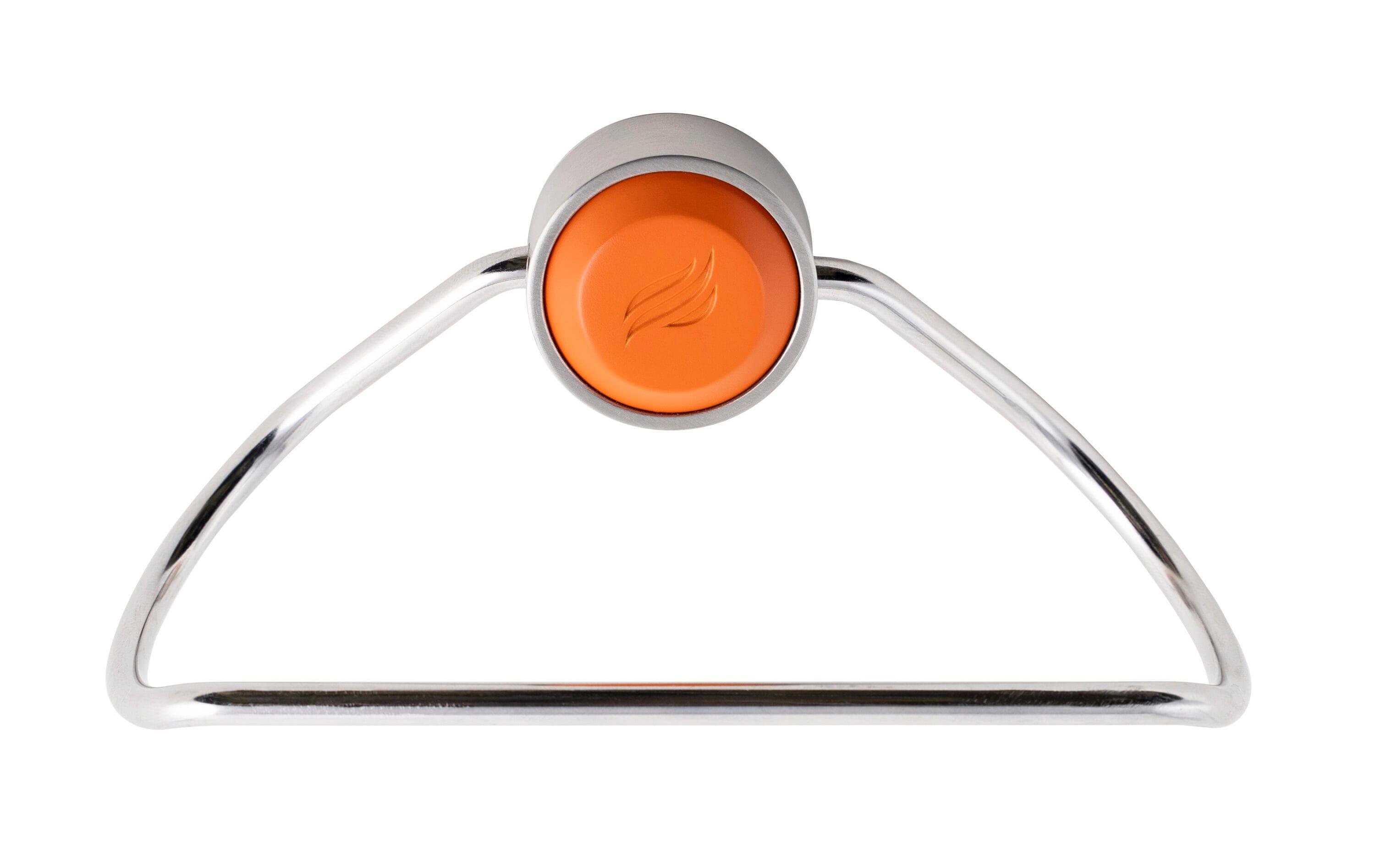 Orange and Silver Magnetic Steel Towel Holder