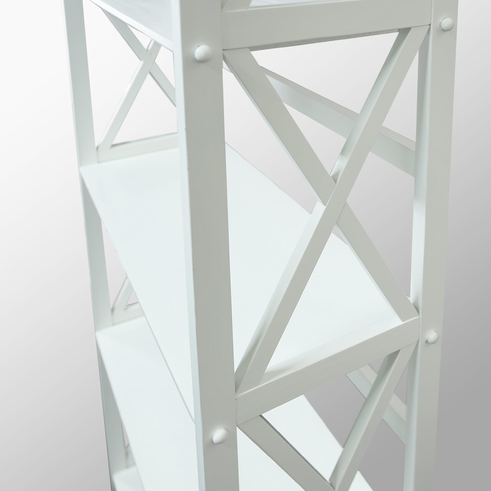 Casual Home Montego Shelf Bookcase-Color:White,Size:5-Shelf