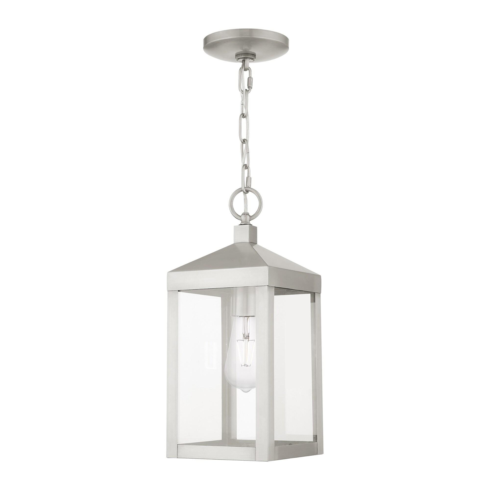 Livex Lighting Nyack 1 - Light Pendant in  Brushed Nickel