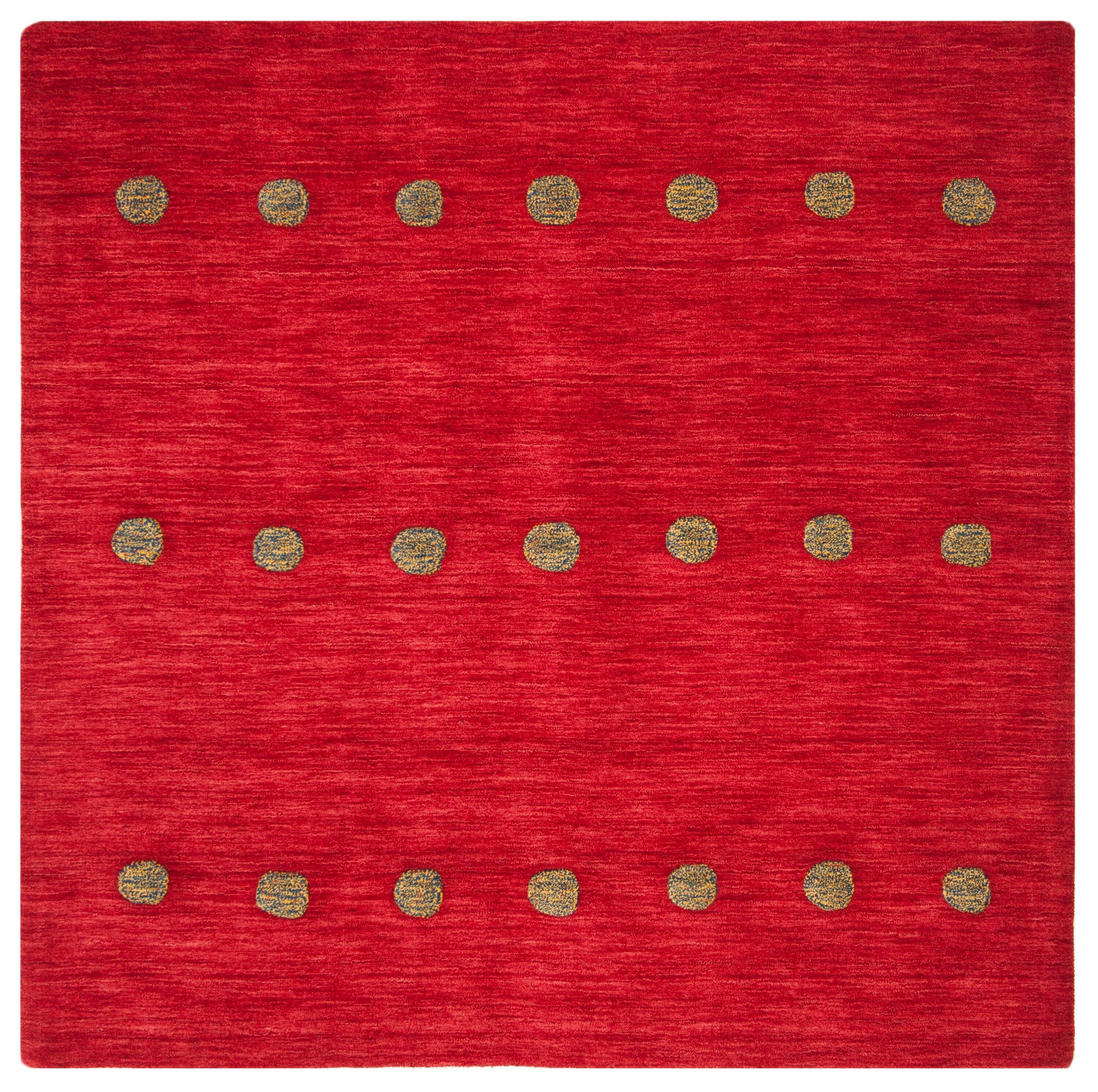 SAFAVIEH Himalaya Collection HIM590Q Handmade Red Rug