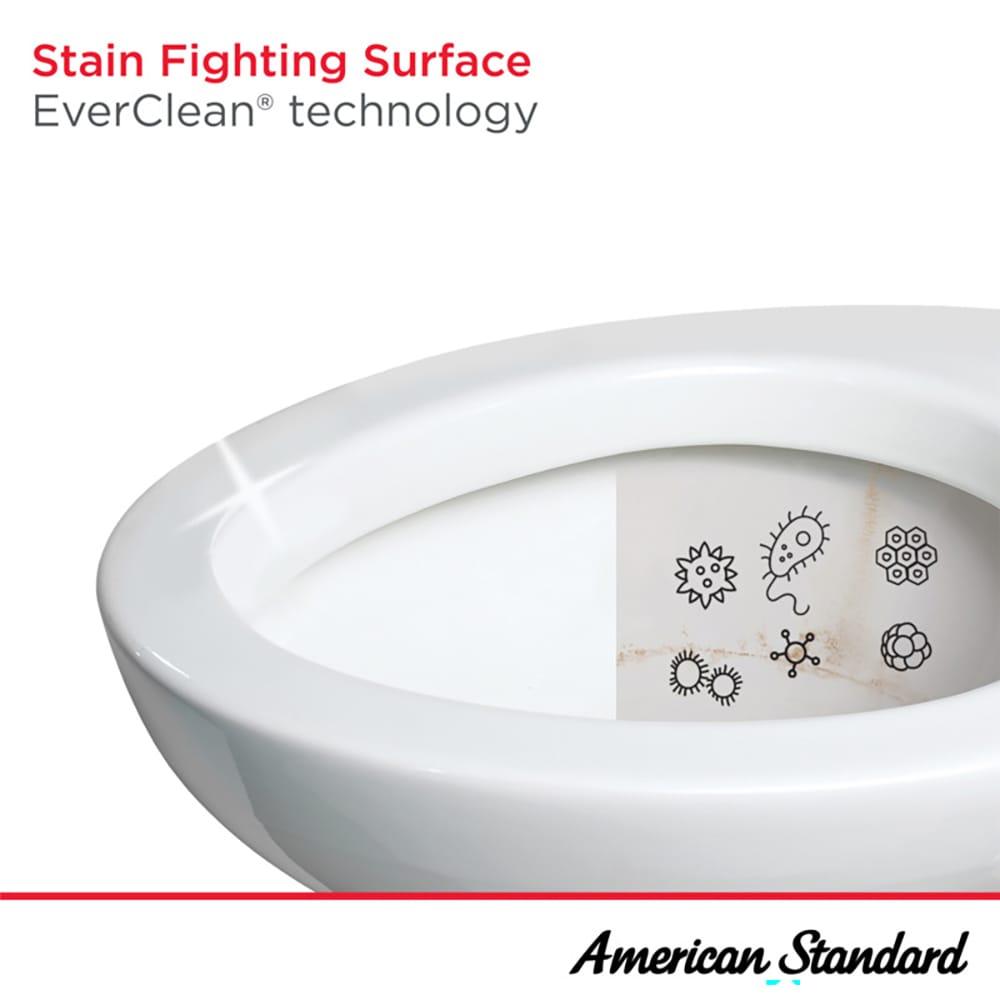American Standard 1.28 Gallons GPF Elongated Comfort Height Floor Mounted Two-Piece Toilet (Seat Not Included)