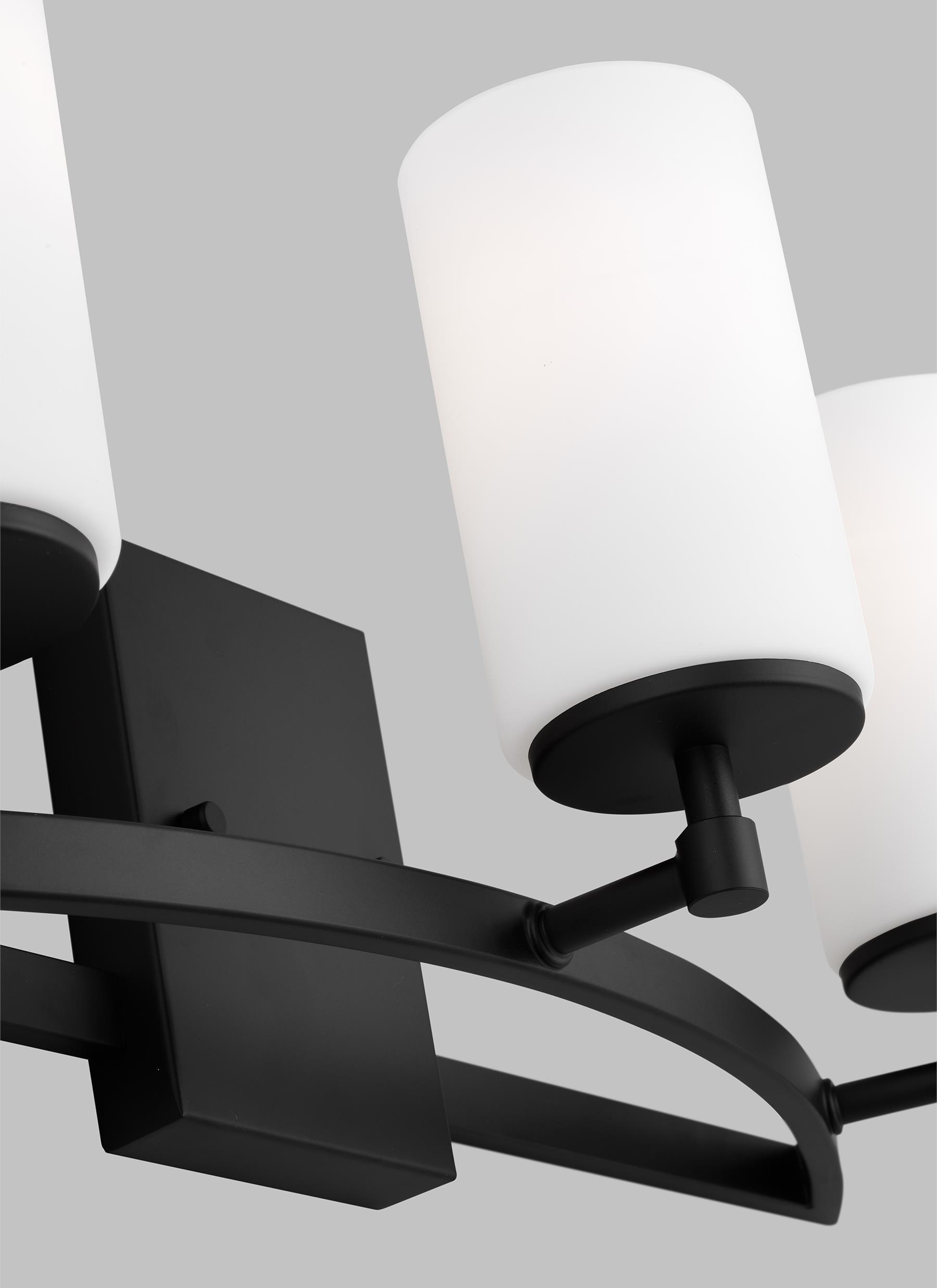 Generation Lighting Alturas 22-in 3 -Light Matte Black Modern/contemporary Vanity light
