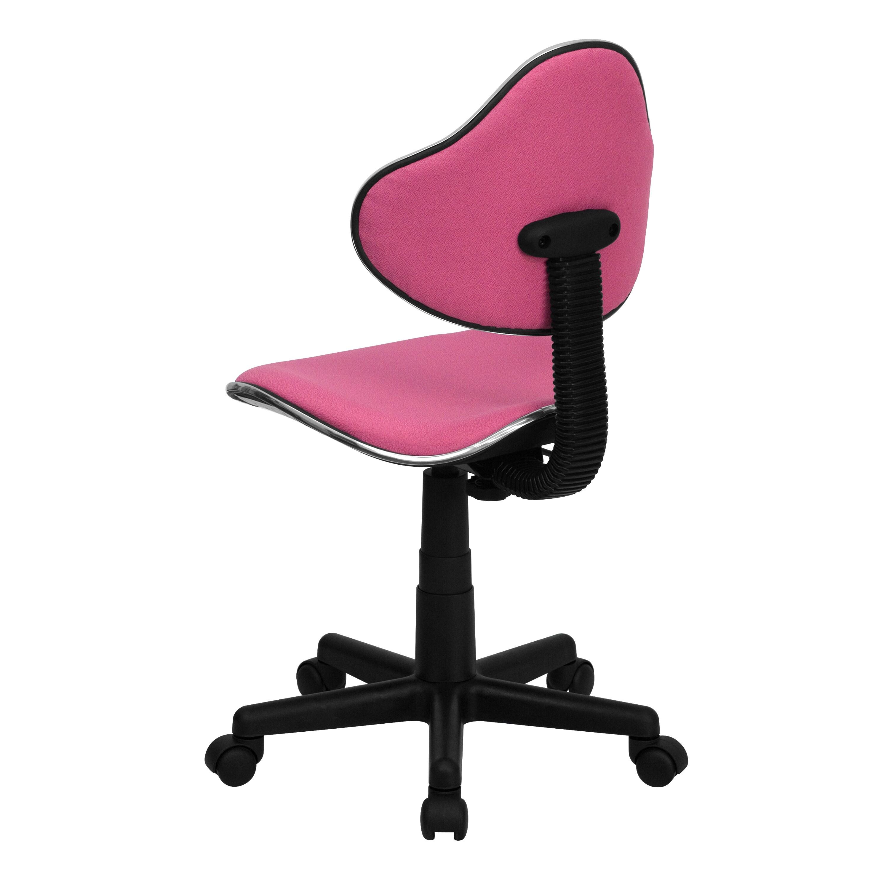 Flash Furniture Whitney Pink Fabric Swivel Ergonomic Task Office Chair