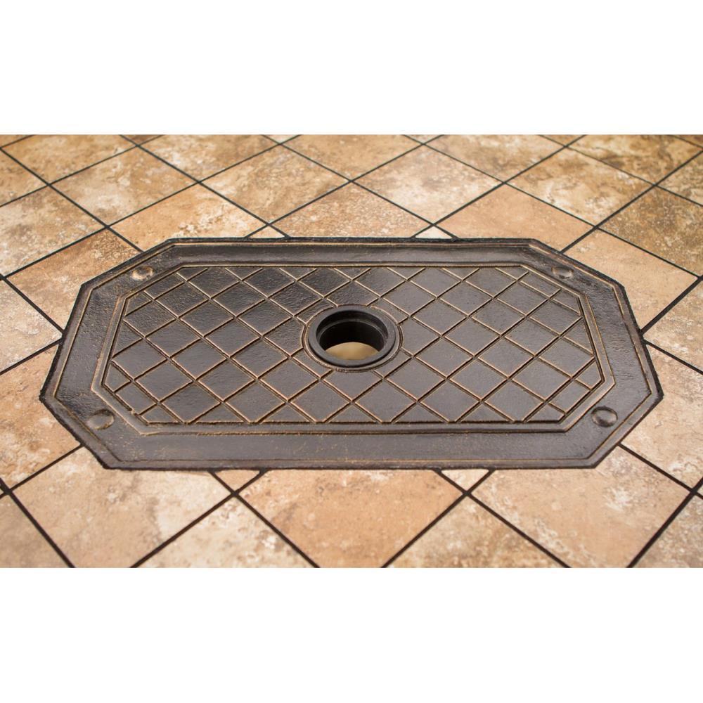 Hanover Monaco 7-Piece Outdoor Patio Dining Set with 4 PVC Sling Dining Chairs, 2 Swivel Rockers, and 40" x 68" Porcelain Tile Rectangular Dining Table | MONACO7PCSW