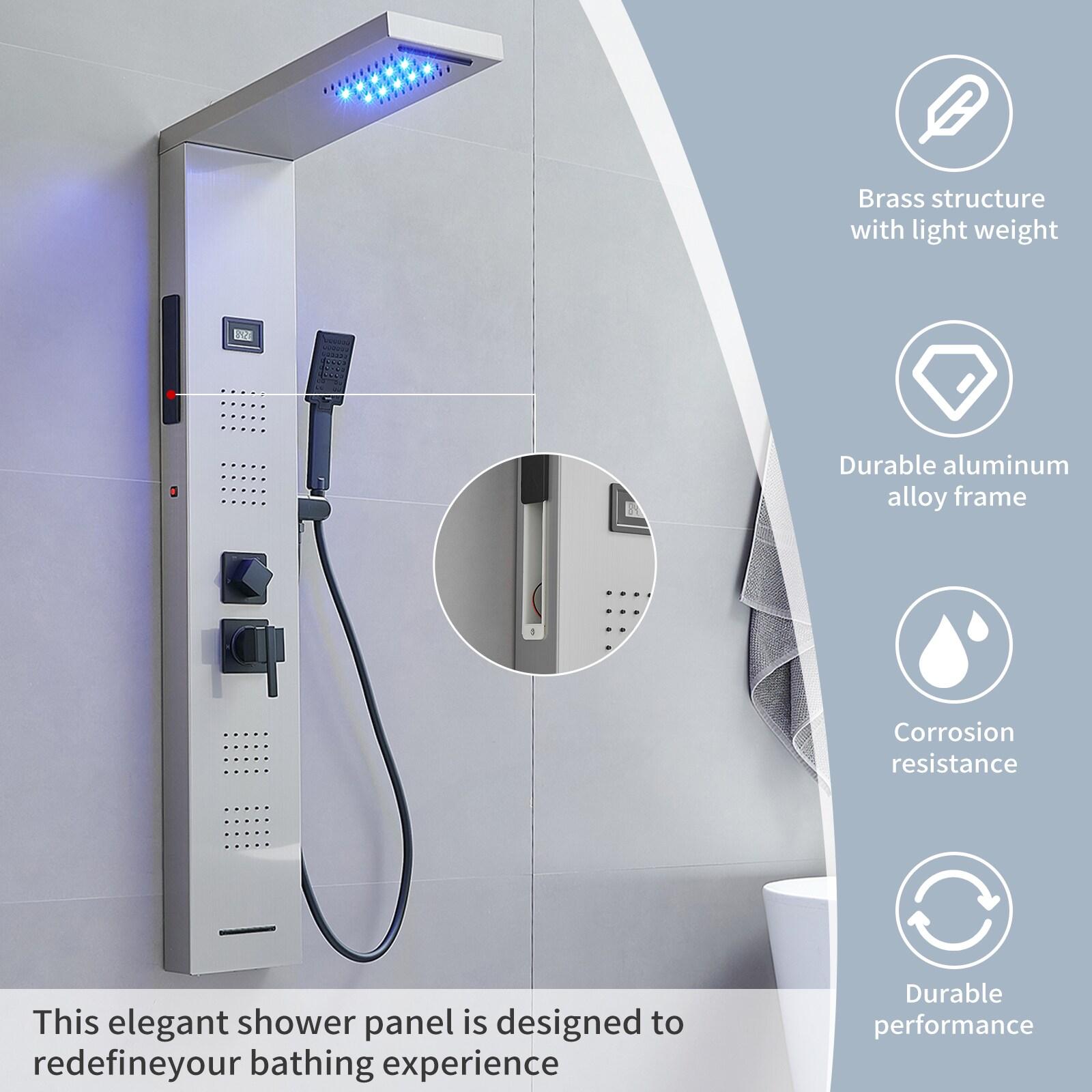 52'' Shower Panel with Fixed Shower Head