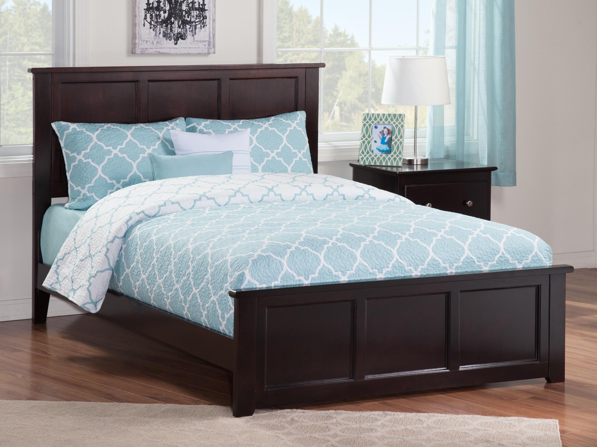 Madison Solid Wood Low Profile Platform Bed with Matching Footboard