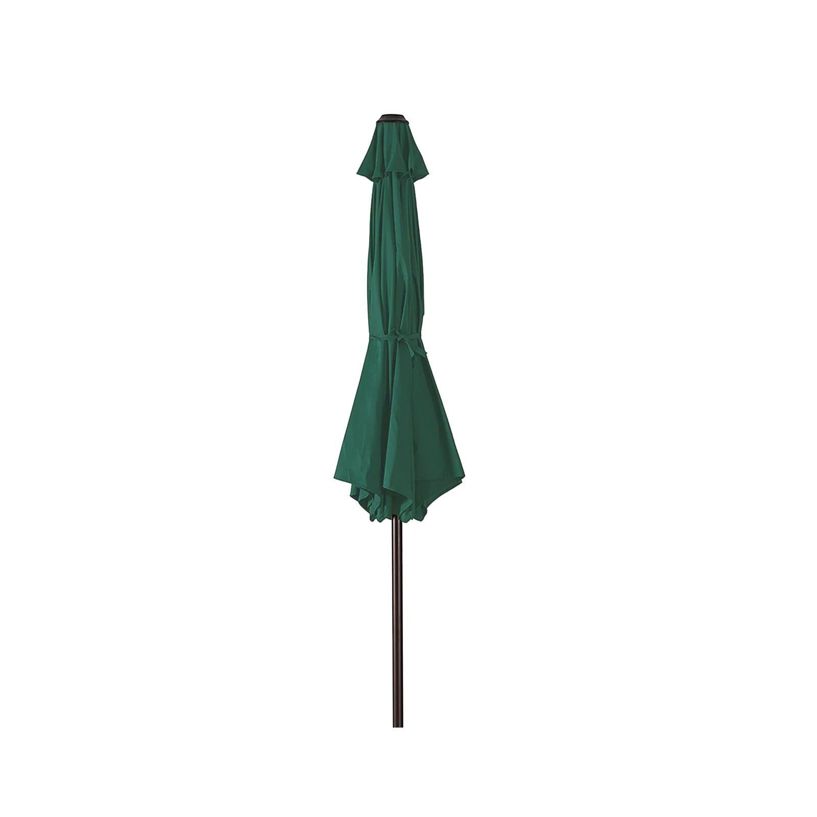 Westin Outdoor 9 Ft Patio Market Umbrella with Tilt & Crank, Dark Green