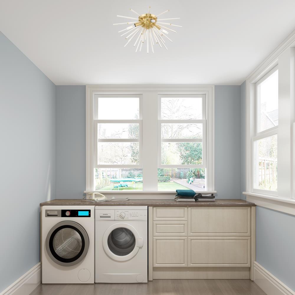 Livex Lighting Utopia 4 - Light Flush Mount in  Satin Brass