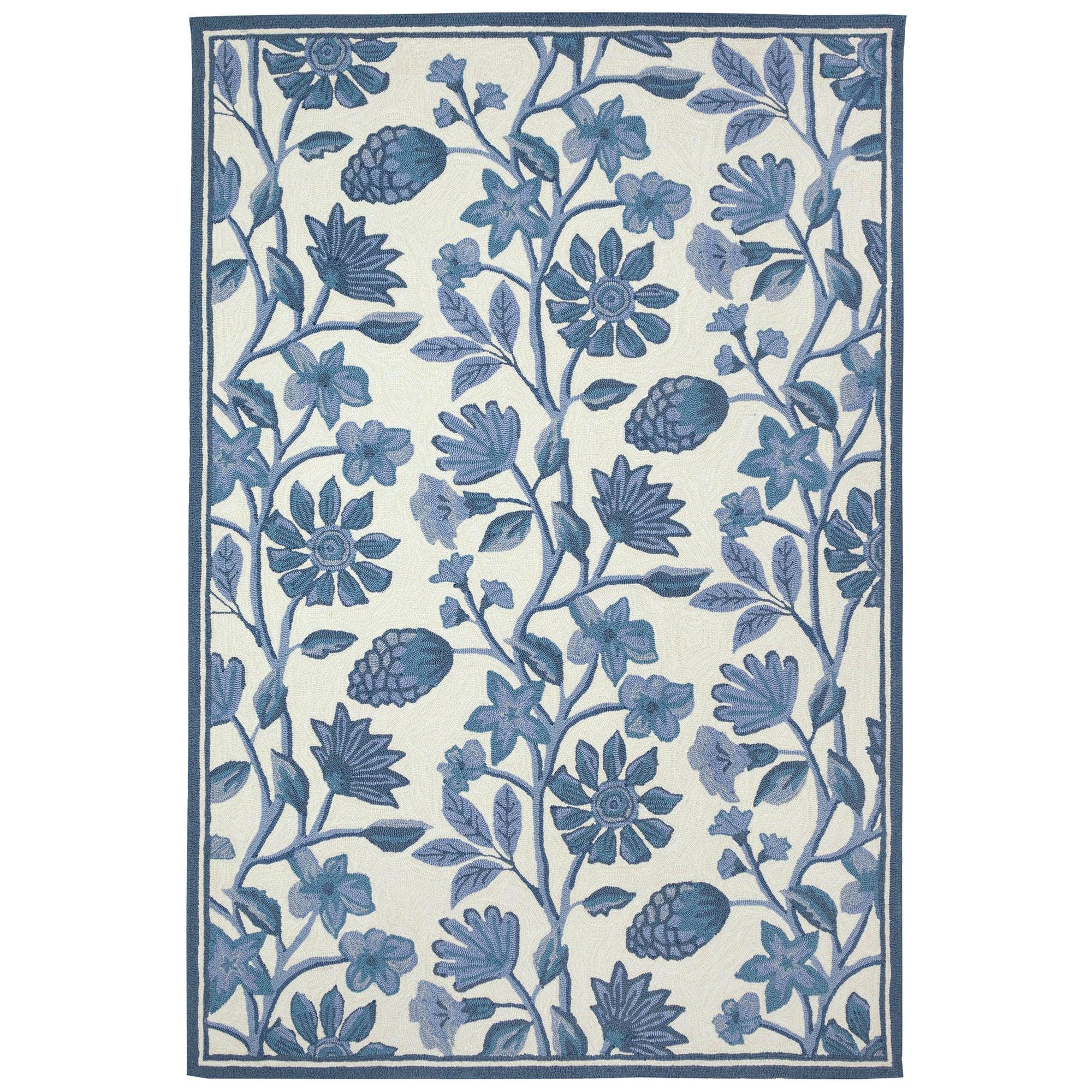 Liora Manne Calais Solid Indoor/Outdoor Rug Charcoal 5' x 7'6"