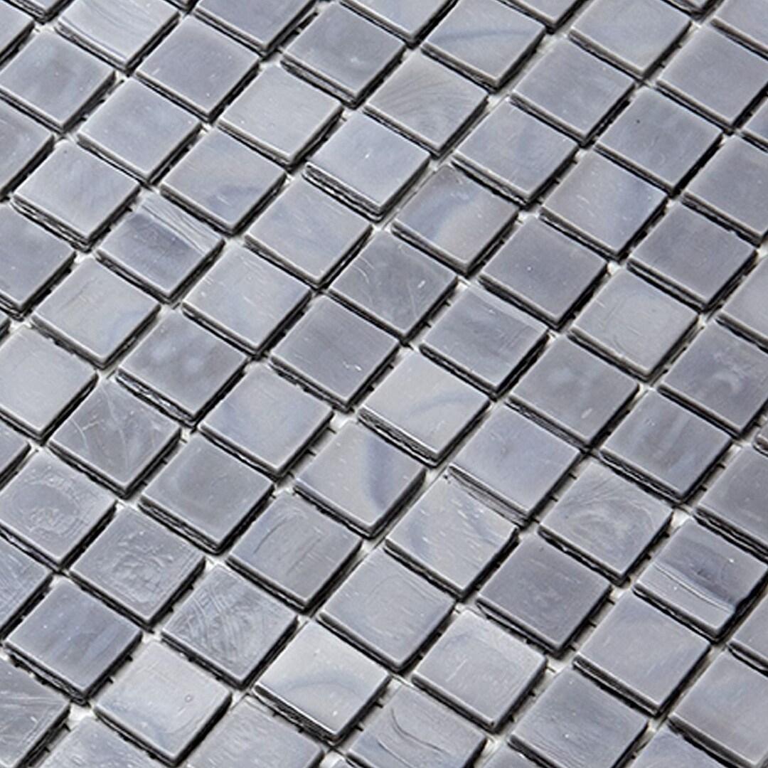 Skosh 0.6" x 0.6" Glass Grid Mosaic Wall & Floor Tile