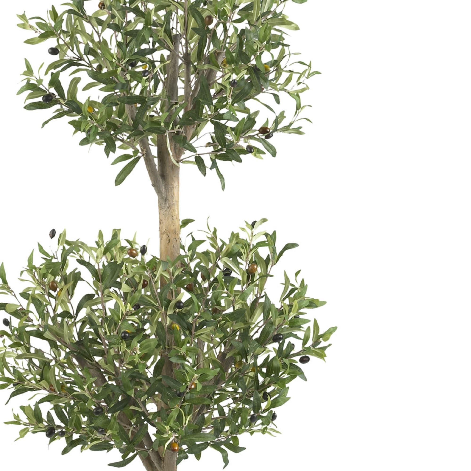 Primrue 4.5ft. Olive Double Topiary Silk Tree