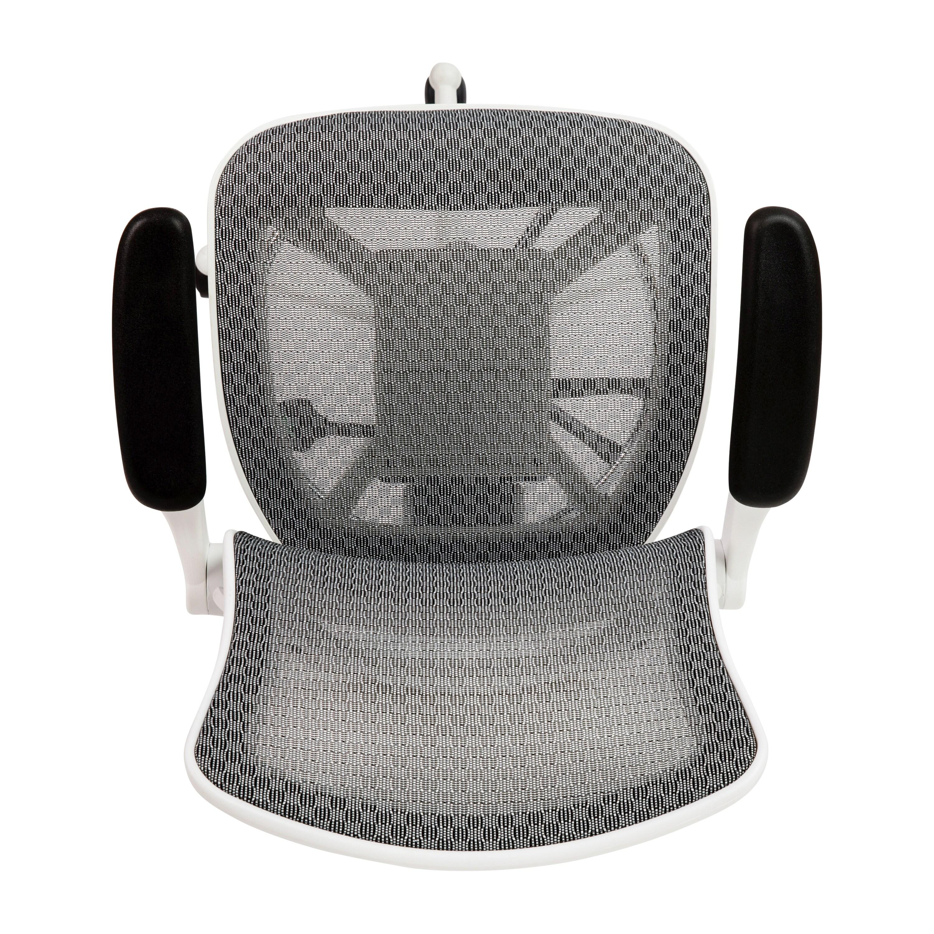 Flash Furniture Mignone Mid-Back Transparent Mesh Office Chair with Flip-Up Arms by Flash Furniture