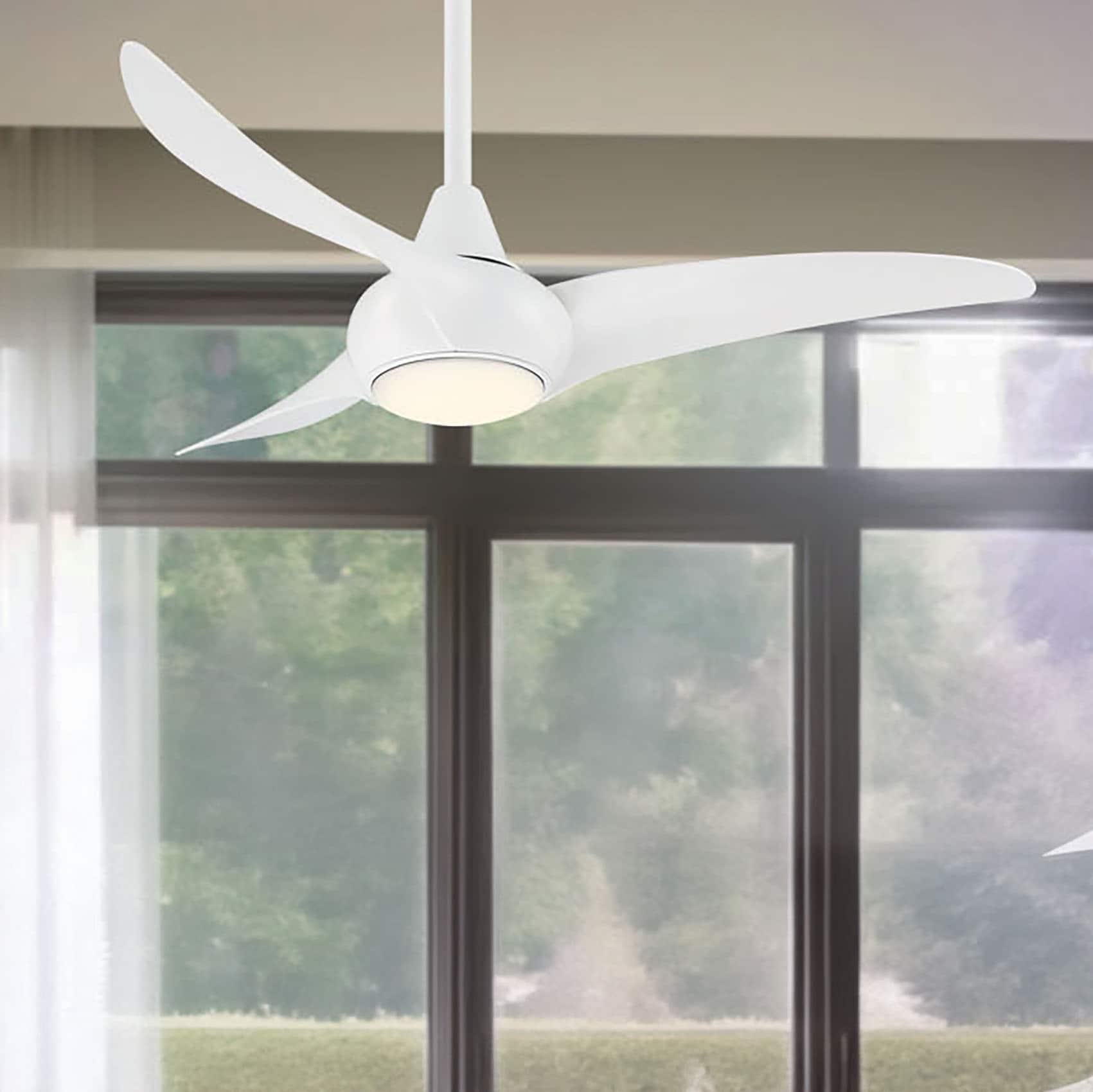 44" 3 - Blade LED Propeller Ceiling Fan with Remote Control and Light Kit Included