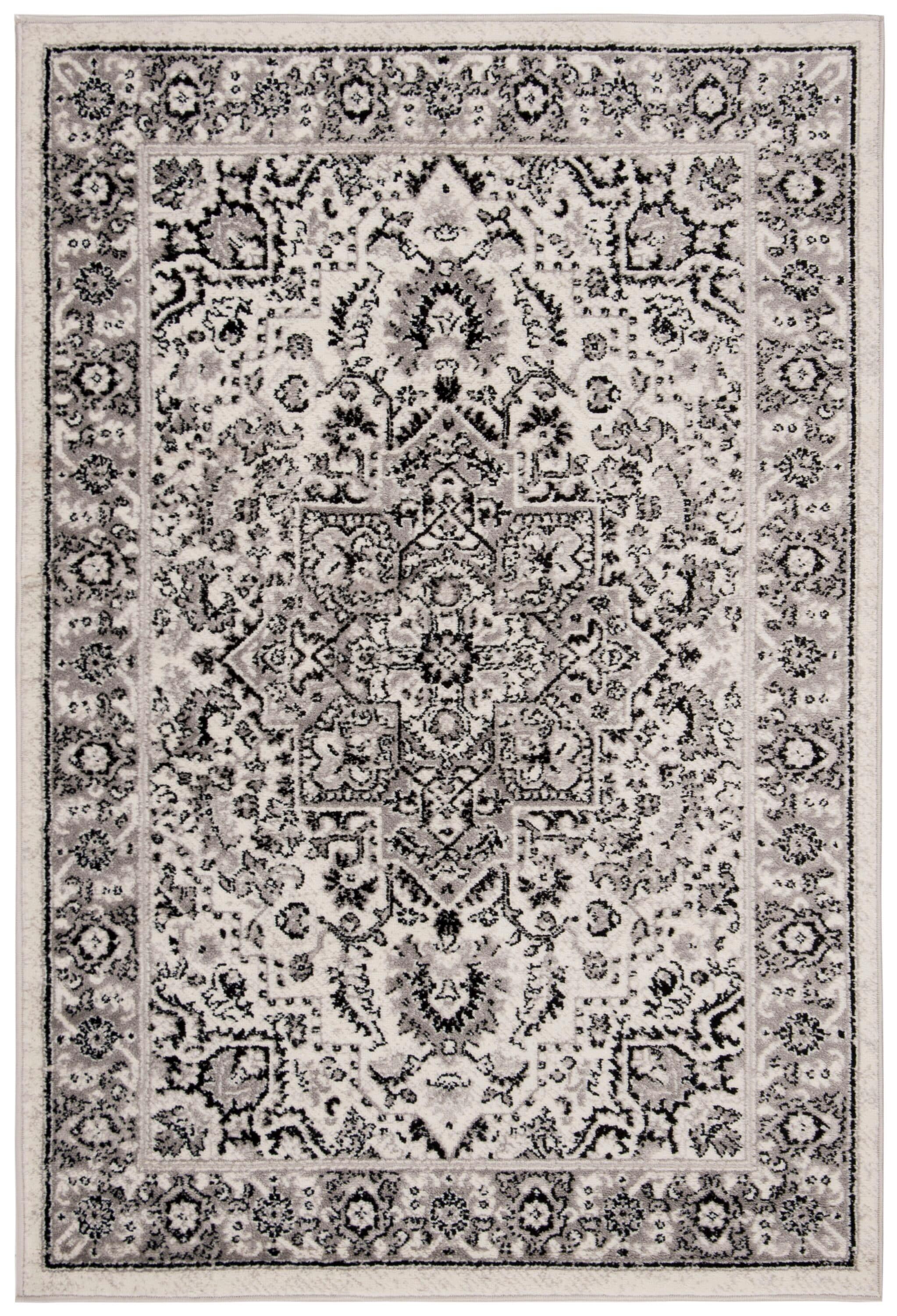 Skyler SKY126 Power Loomed Indoor Area Rug - Grey/Ivory - 4'x6' - Safavieh.