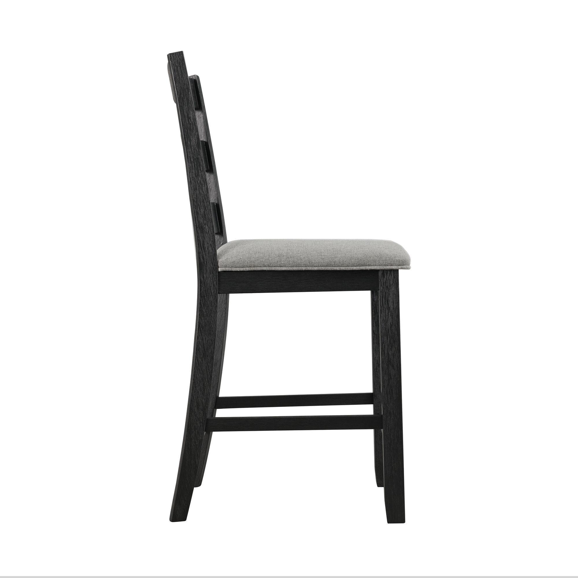 Beaubien Ladder Back Side Chair in Grey (Set of 2)