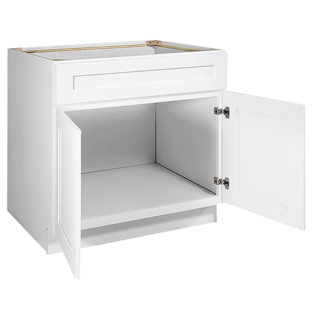 Design House Brookings Unassembled Shaker Sink Base Kitchen Cabinet, White