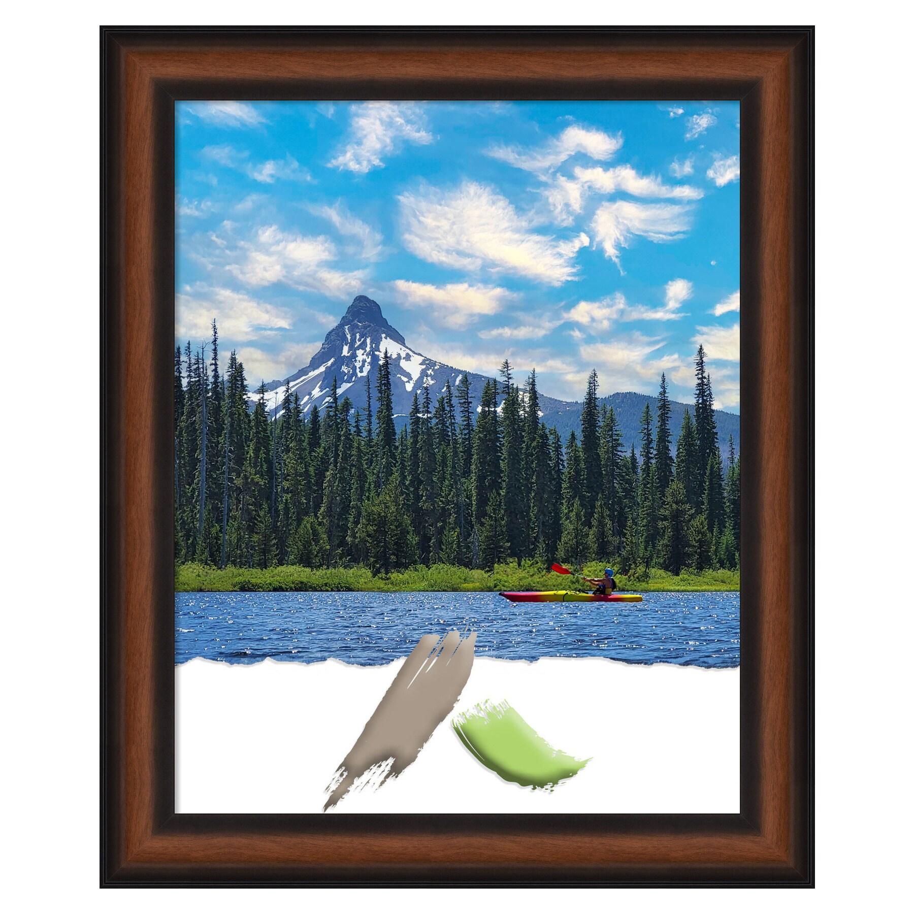 Amanti Art Yale Walnut Picture Frame Opening Size 16x20 in.