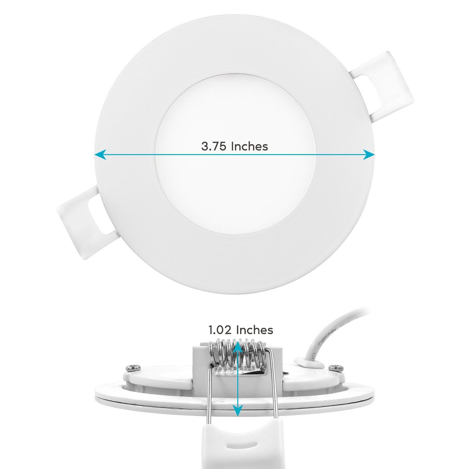 3'' Selectable Color Temperature Dimmable Air-Tight IC Rated LED Canless Recessed Lighting Kit