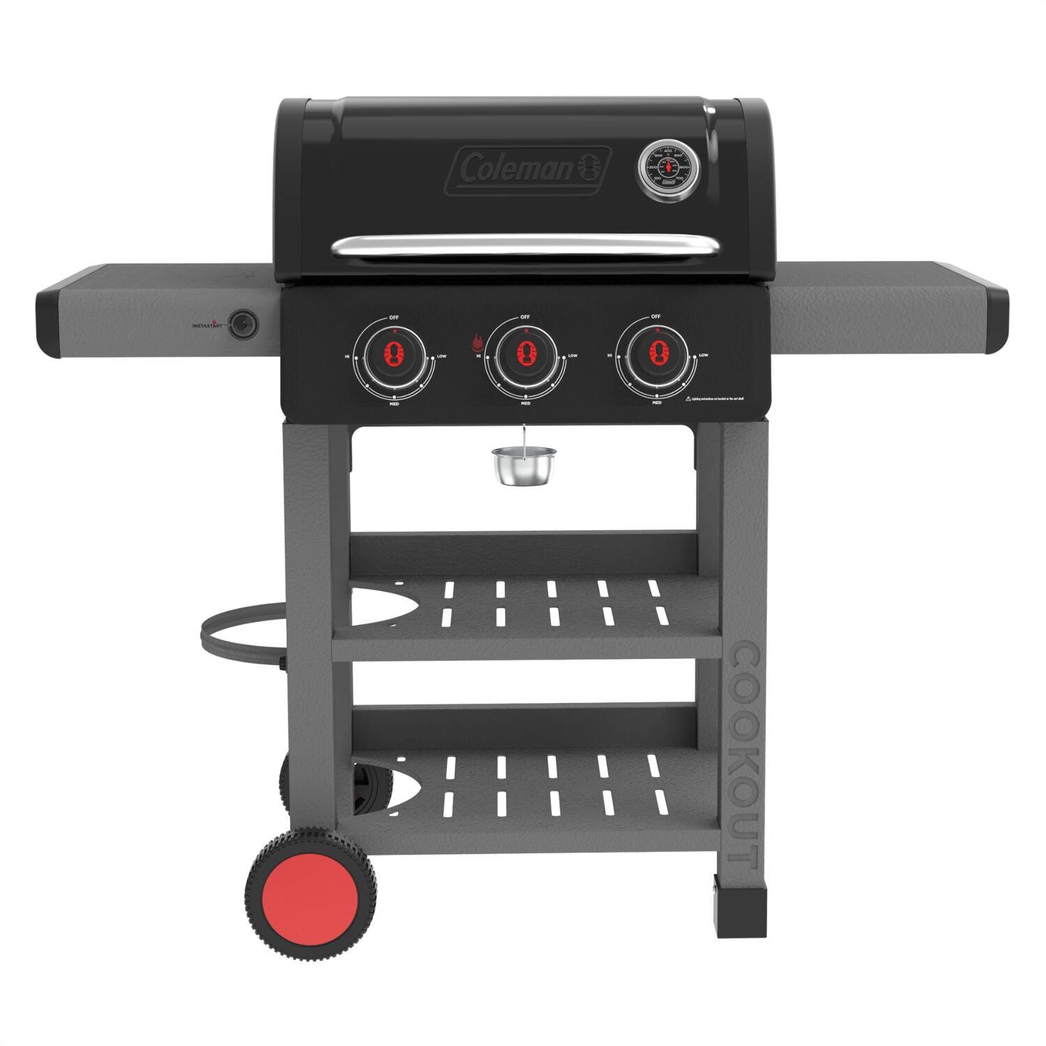 Coleman Cookout 3-Burner 36,000 BTU Propane BBQ Gas Grill with 535-Sq. In. Total Cooking Surface