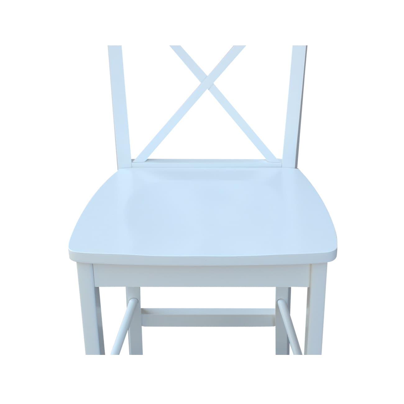 International Concepts X-Back Counter Height Stool - 24" Seat Height