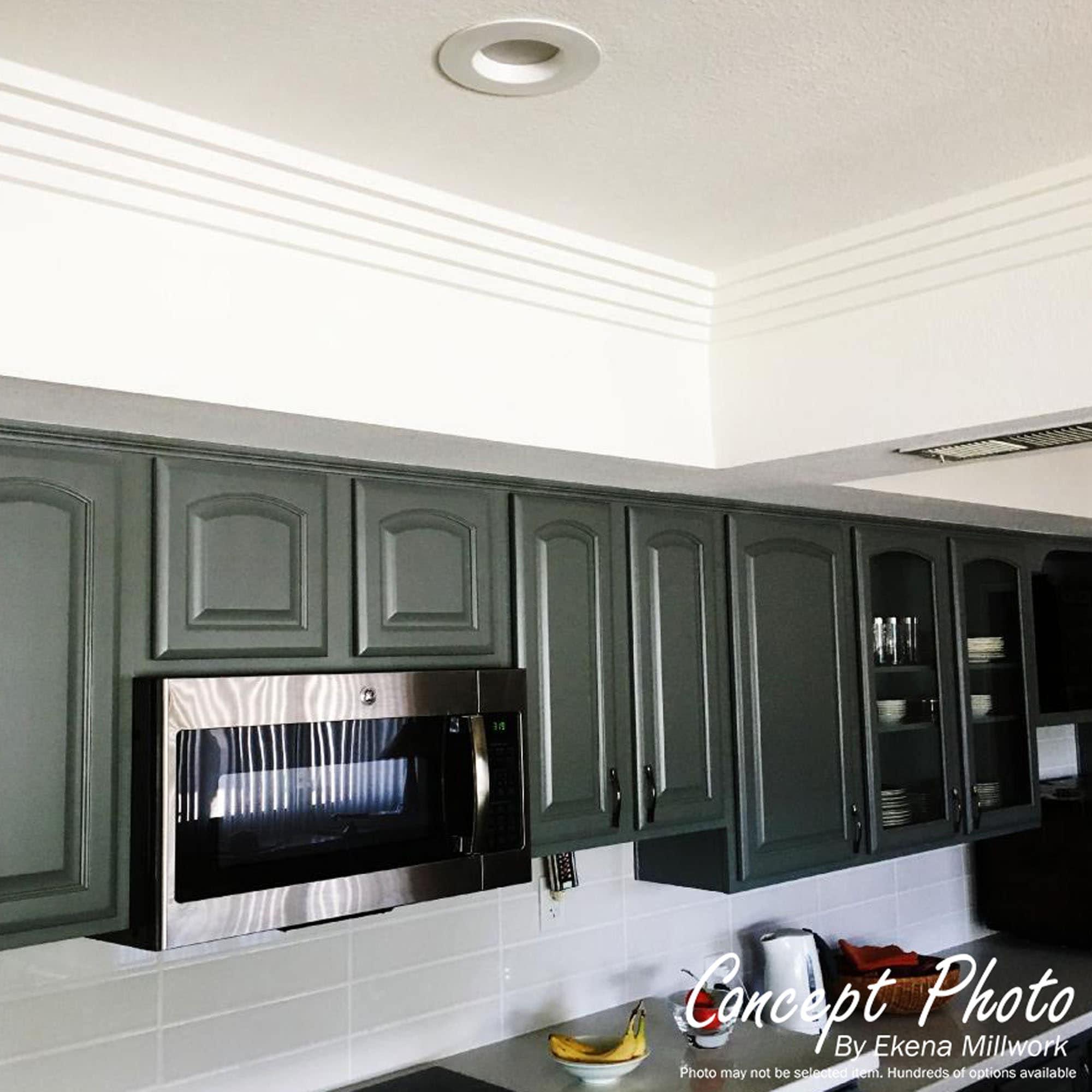Ekena Millwork 4"H x 3/8"P x 94 1/2"L Fluted Panel Moulding