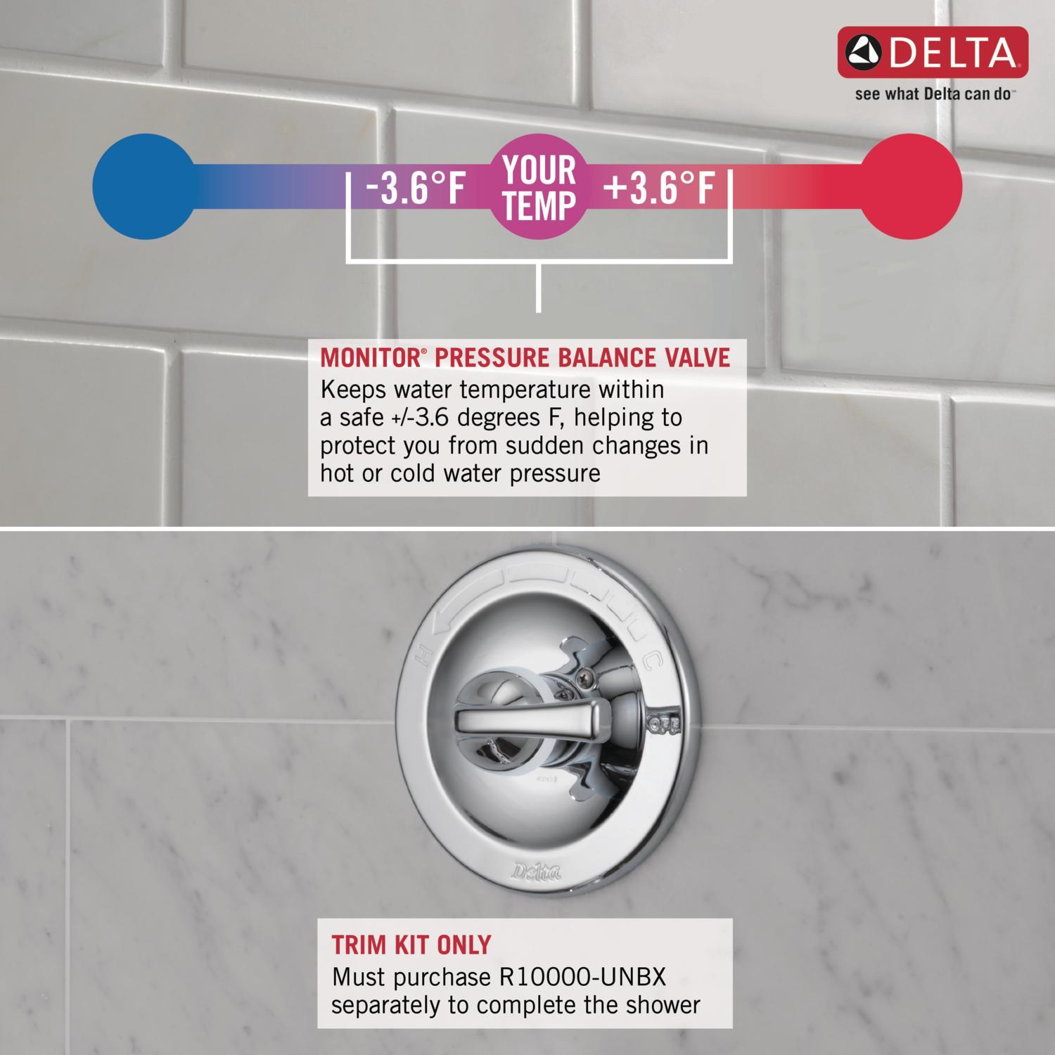Lahara 14 Series Single-Function Shower Faucet Set, Shower Valve Trim Kit