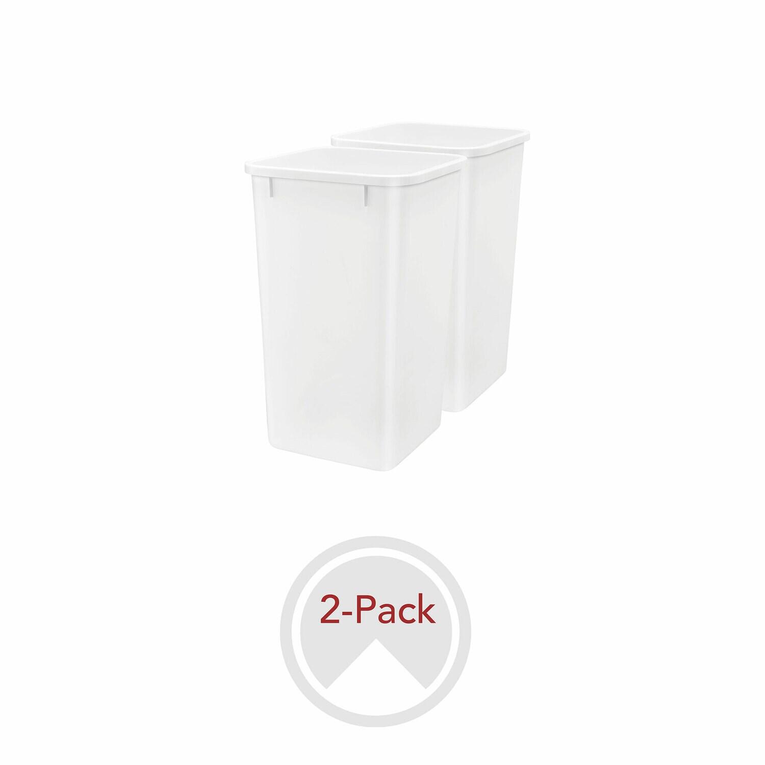 Rev-A-Shelf Polymer Replacement Trash Bin, 2 Pack (Set of 2)