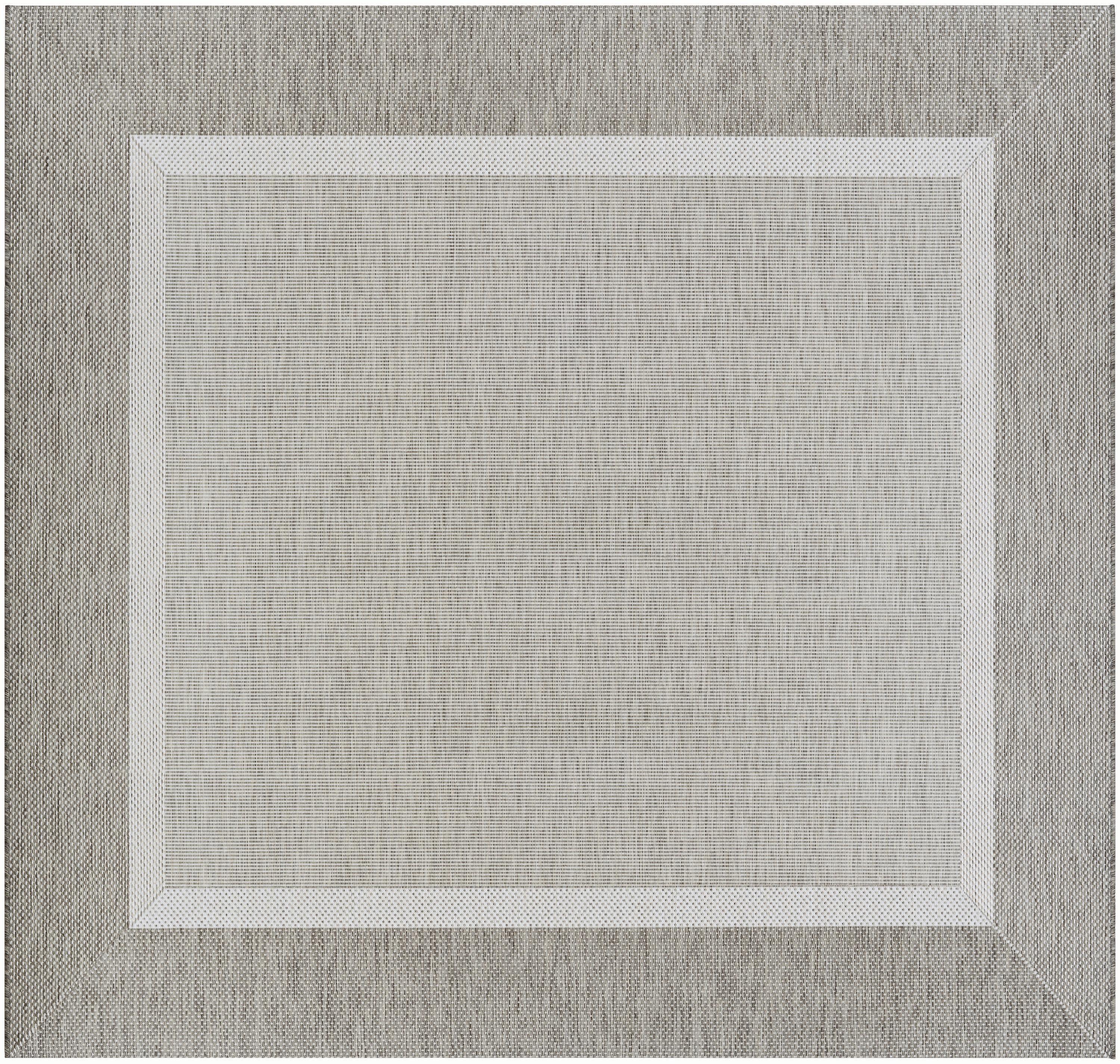 Couristan Recife 7 x 7 (ft) Polypropylene Champagne-Taupe Square Indoor/Outdoor Area rug