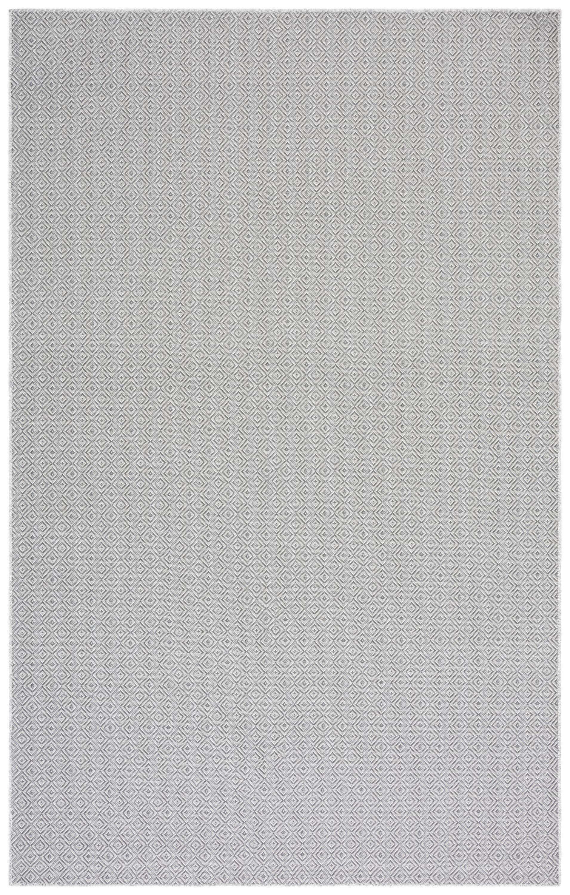 Hampton HTN230 Indoor/Outdoor Machine Made Area Rug - 5'1"x7'6" - Grey - Safavieh