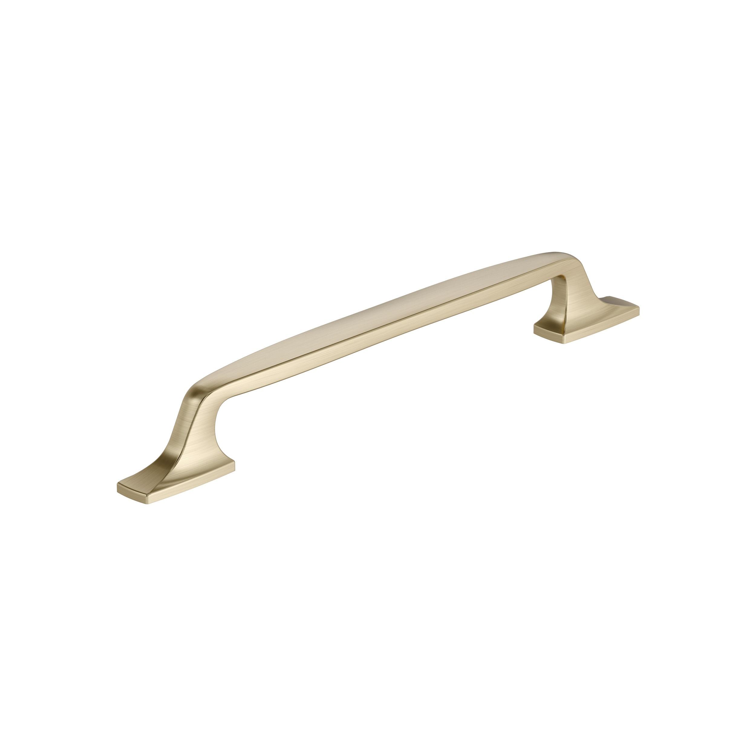 Amerock Highland Ridge 7-9/16 inch (192mm) Center-to-Center Golden Champagne Cabinet Pull