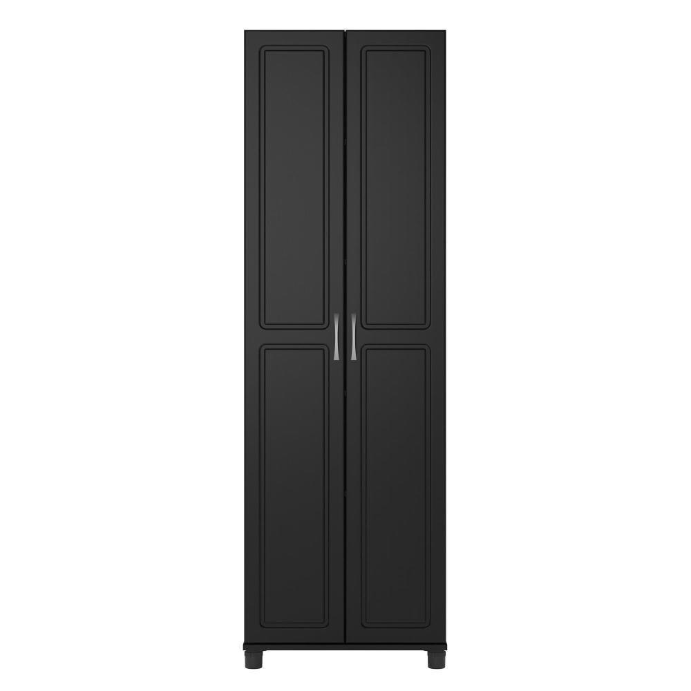 Systembuild Kendall 24" Utility Storage Cabinet, Black